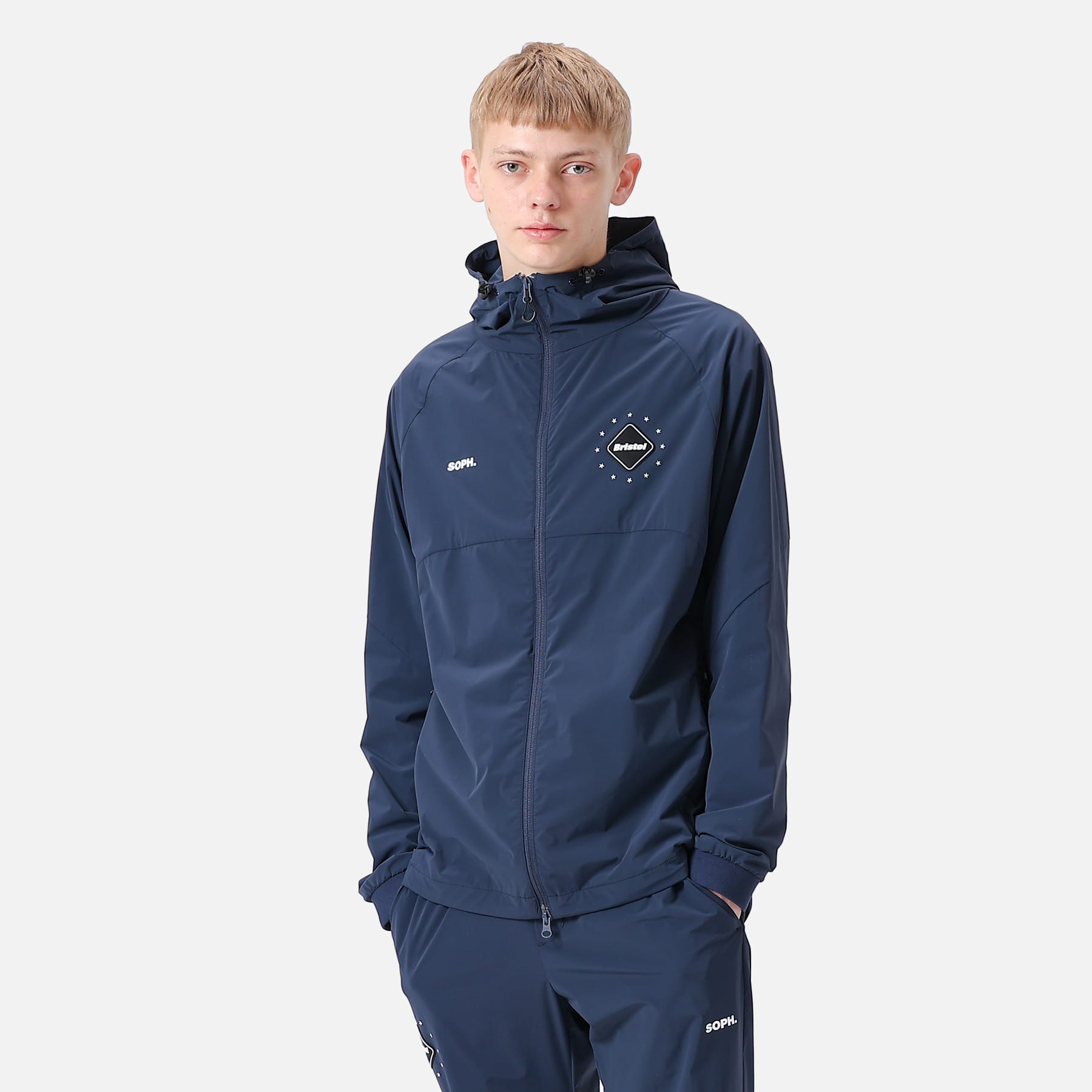 4WAY STRETCH VENTILATION ANTHEM JACKET/M/ナイロン/NVY/FCRB-22000