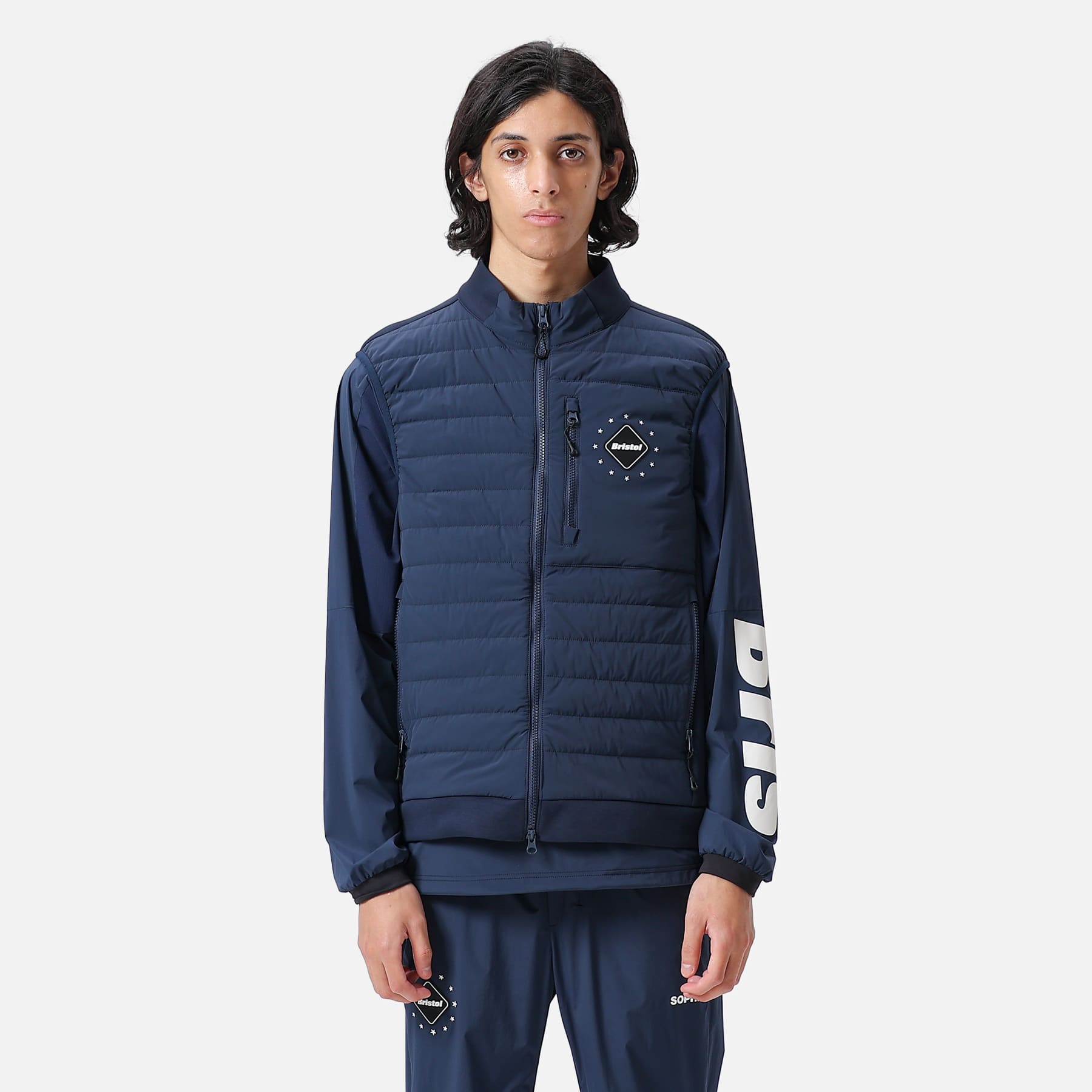 F.C.R.B. TECH SWEAT HYBRID VEST NAVY XL-