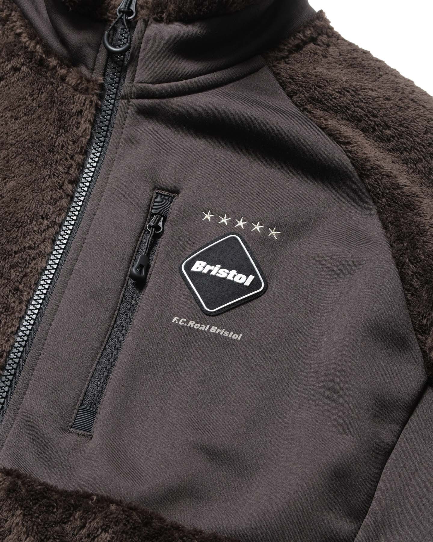 SOPH. | POLARTEC HYBRID STAND COLLAR JACKET(XL BROWN):
