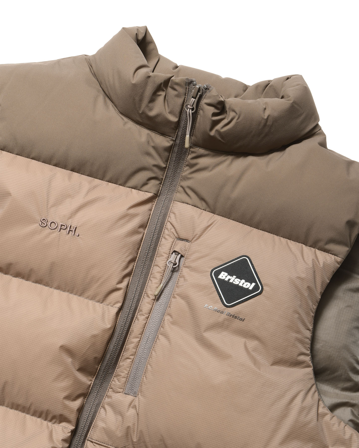 SOPH. | FIELD DOWN VEST(M BEIGE):