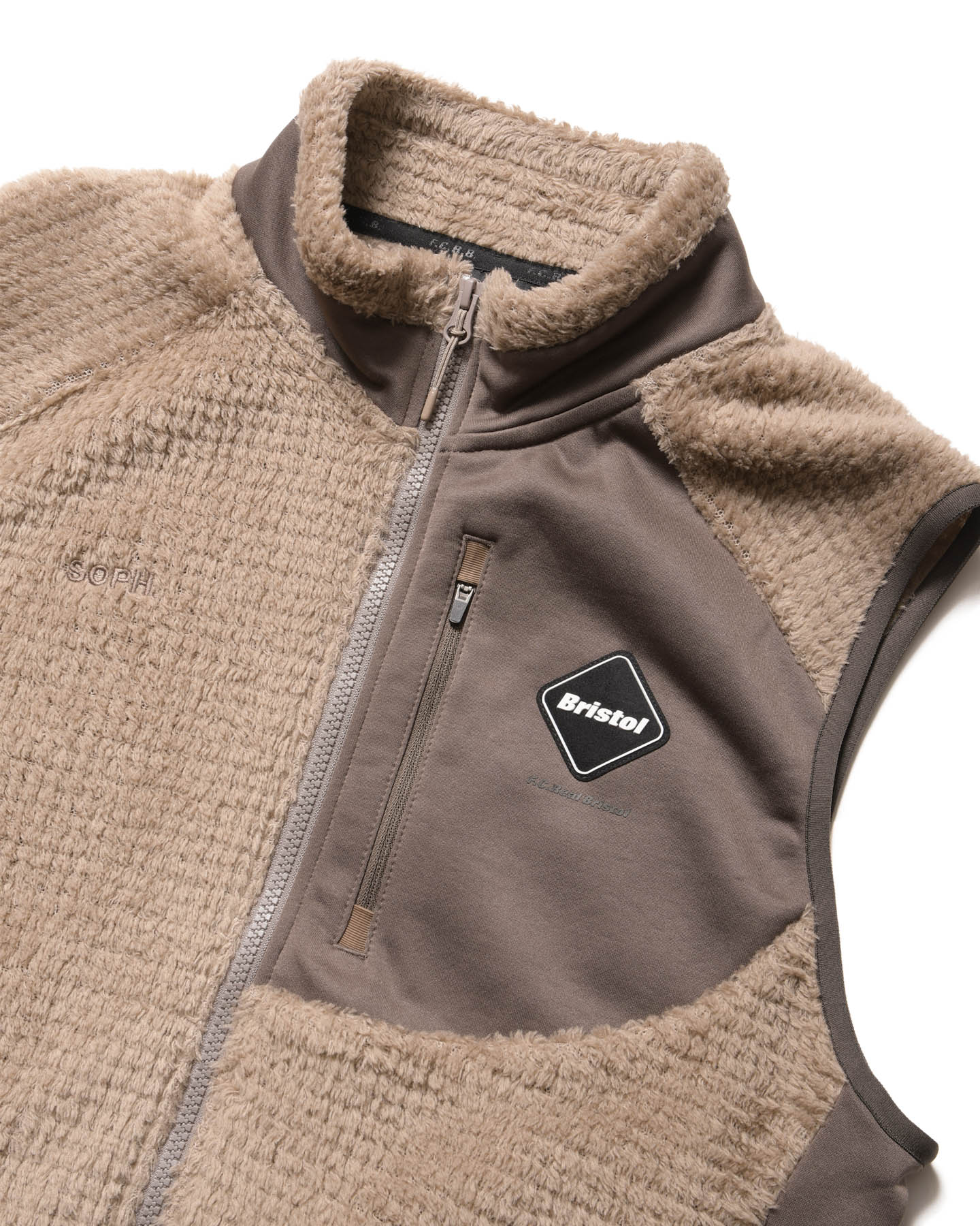 SOPH. | HYBRID FLEECE VEST(M BEIGE):