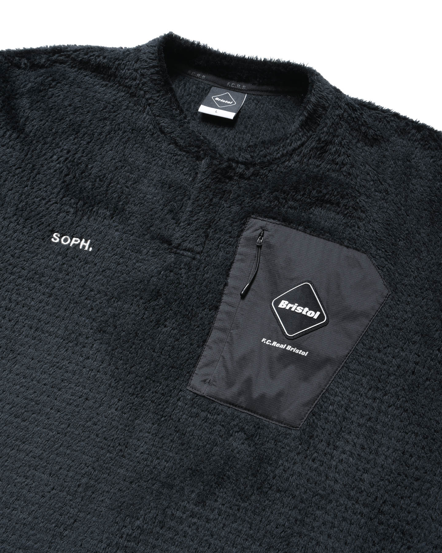 SOPH. | HIGH LOFT FLEECE TOP(XL BLACK):