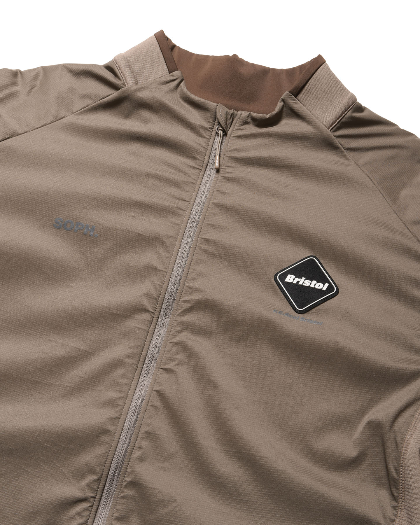 SOPH. | GRID FLEECE HYBRID BLOUSON(M BEIGE):