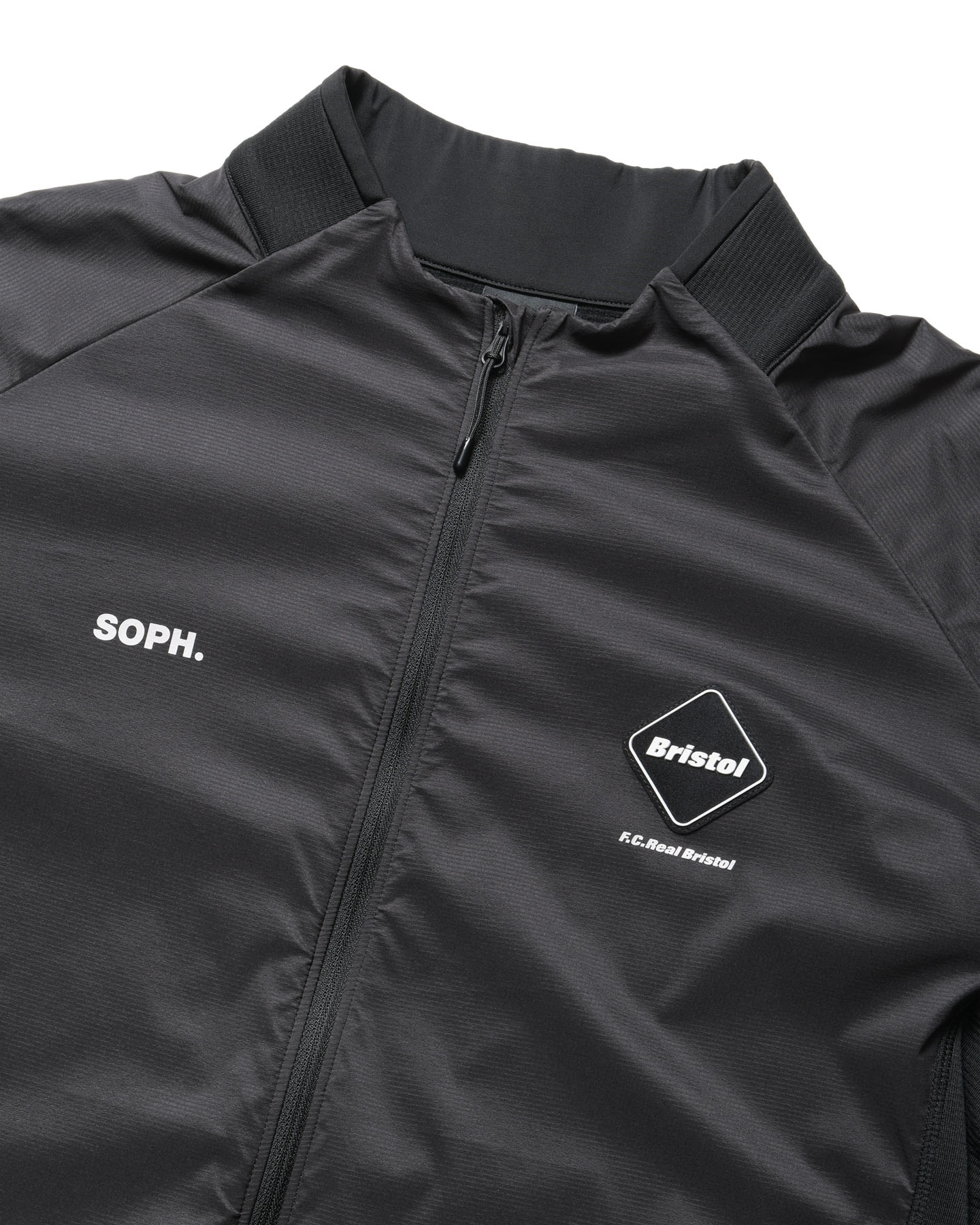 SOPH. | GRID FLEECE HYBRID BLOUSON(M BLACK):