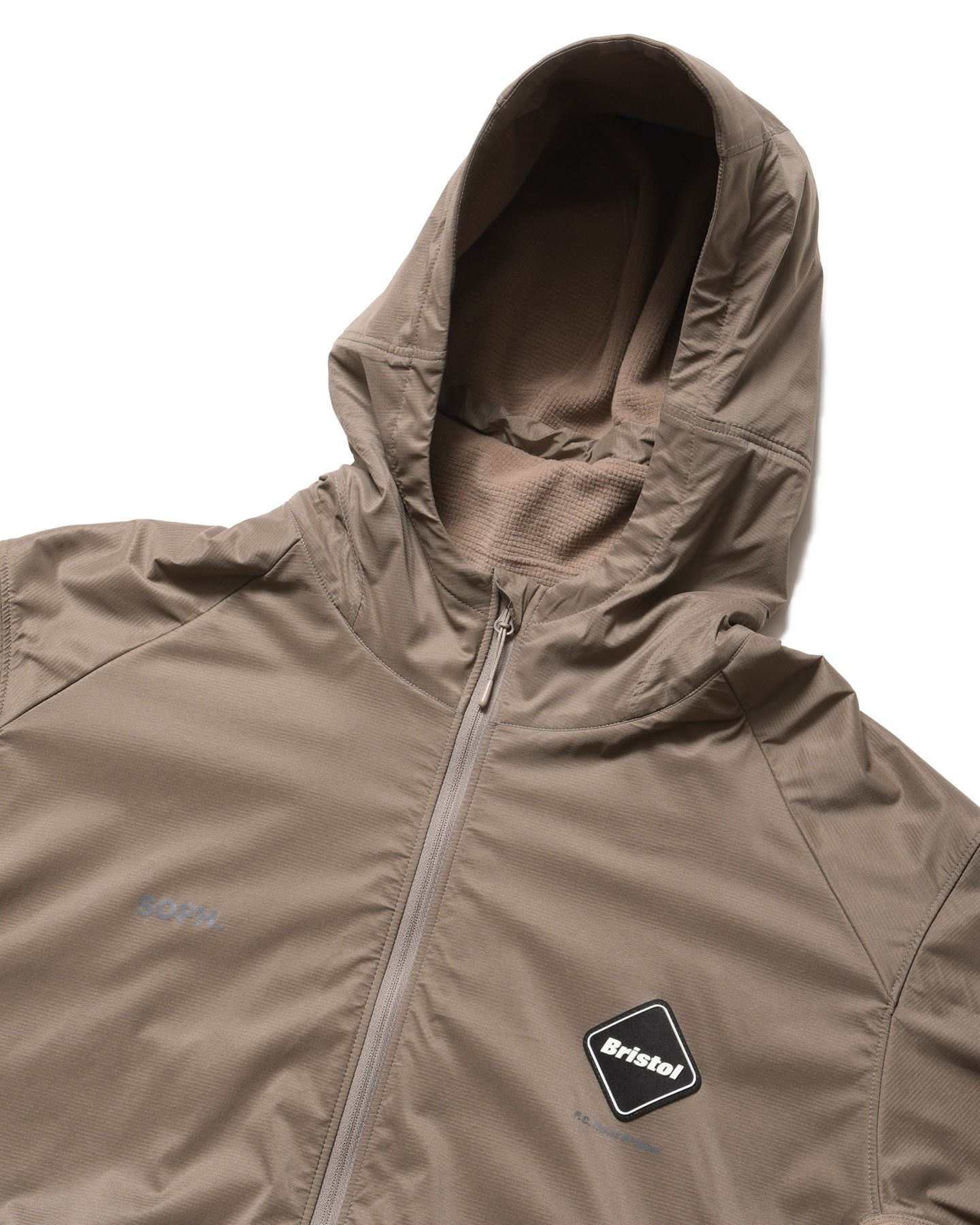 SOPH. | GRID FLEECE HYBRID HOODIE(M BEIGE):