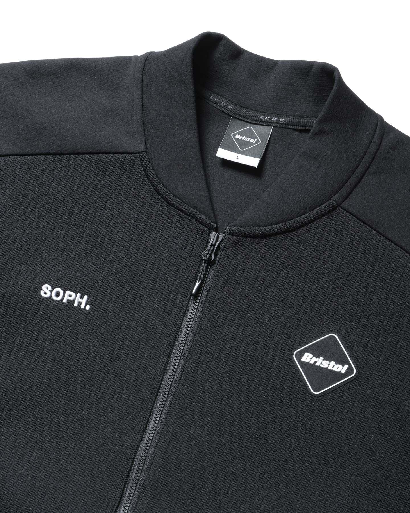 SOPH. | QUARTER KNIT BLOUSON(M BLACK):