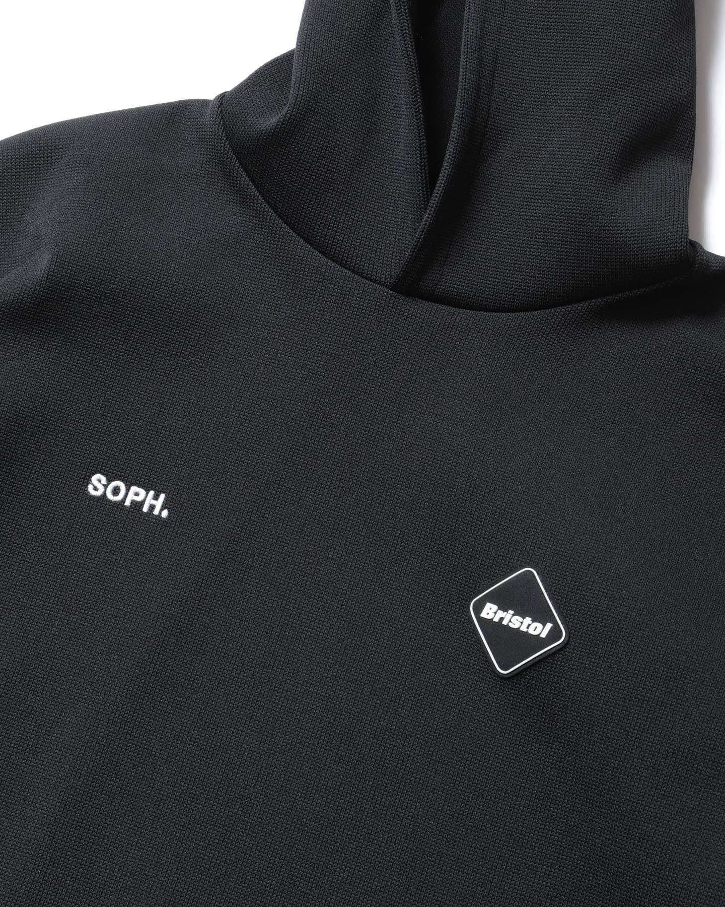 SOPH. | QUARTER KNIT HOODIE(M BLACK):