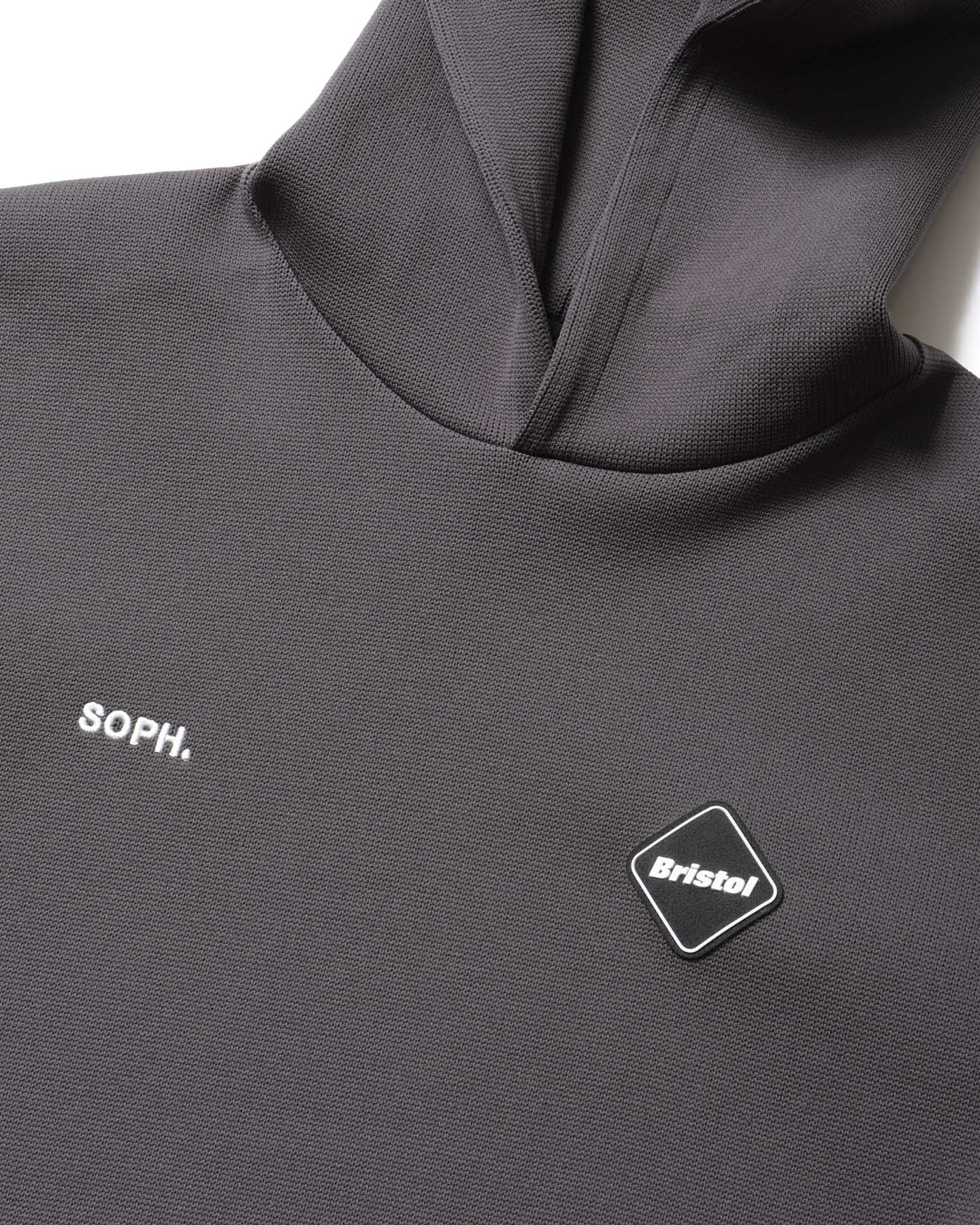 SOPH. | QUARTER KNIT HOODIE(L BROWN):