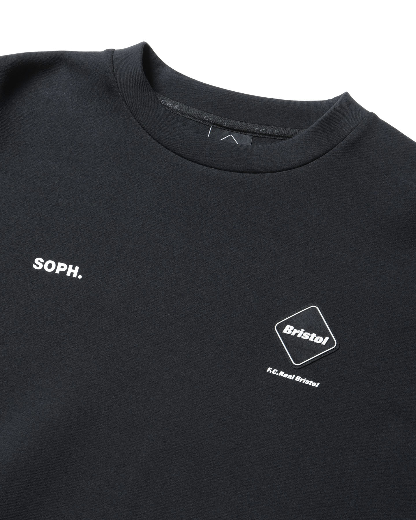 SOPH. | TECH SWEAT S/S CREWNECK TOP(M BLACK):