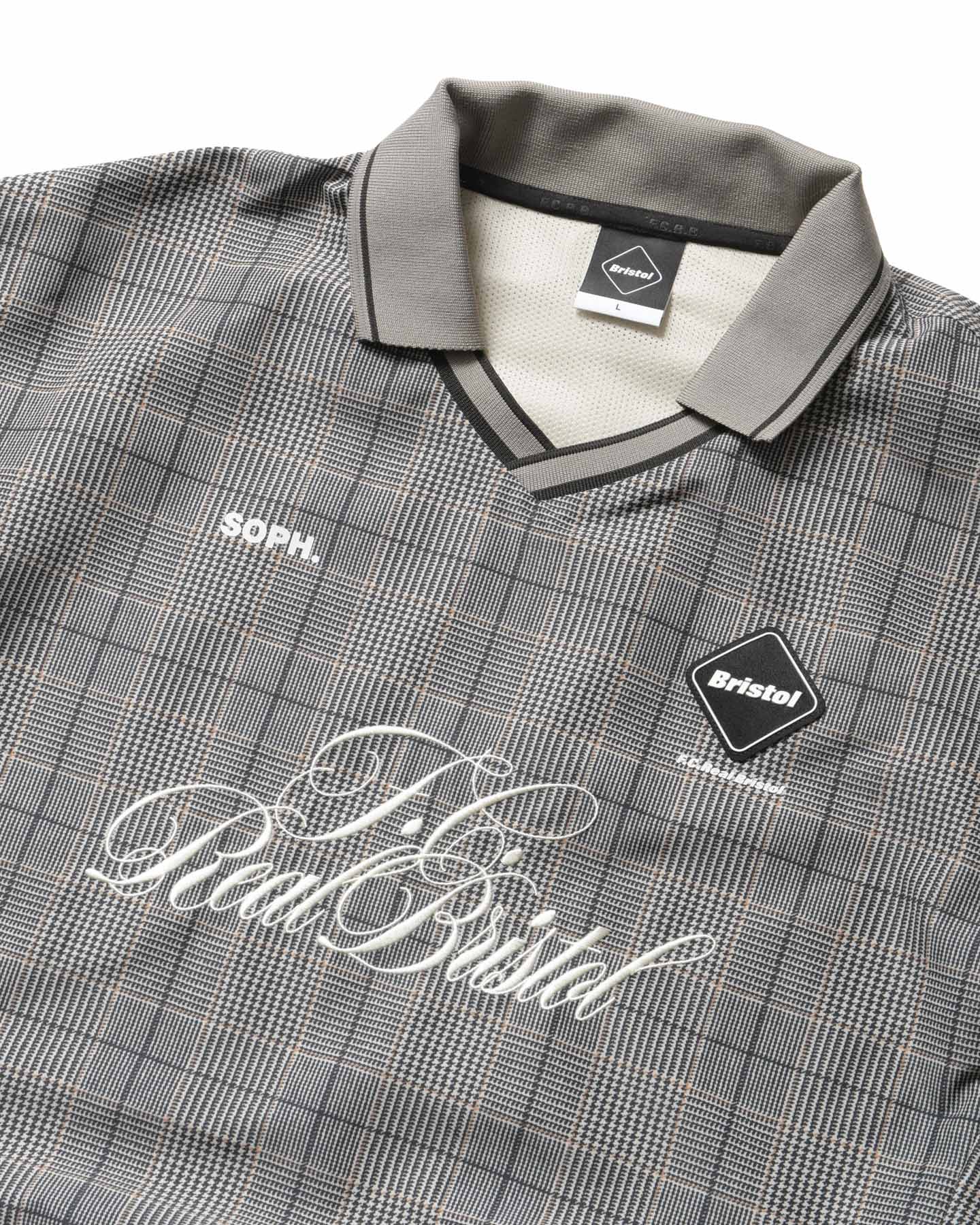 SOPH. | PLAID PRACTICE POLO COLLAR PISTE(M GRAY):
