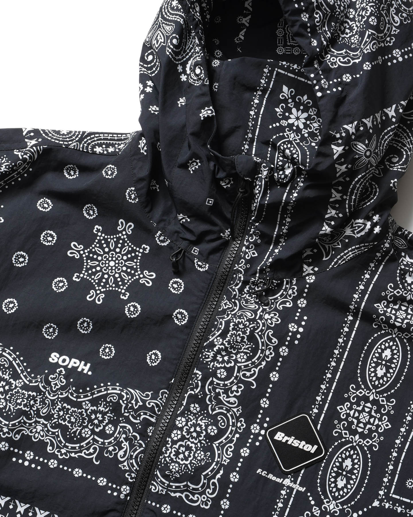 SOPH. | BANDANA NYLON HOODED BLOUSON(M BLACK):
