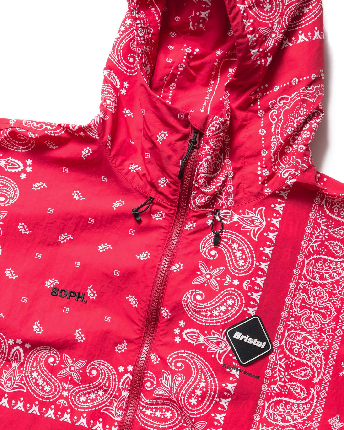 SOPH. | BANDANA NYLON HOODED BLOUSON(M RED):