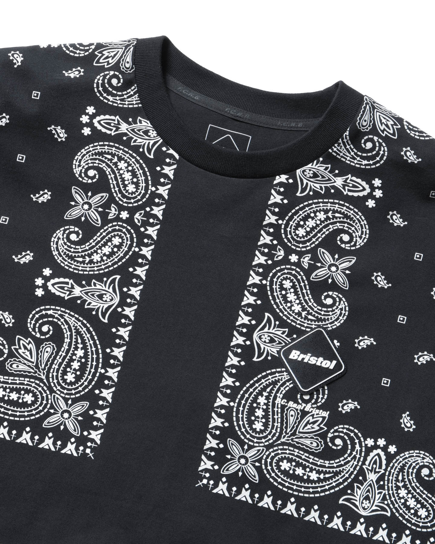定価約2万円・新品【F.C.R.B./SOPH.】バンダナ柄 半袖ポロシャツ SOPH. | BANDANA TEE(M BLACK):