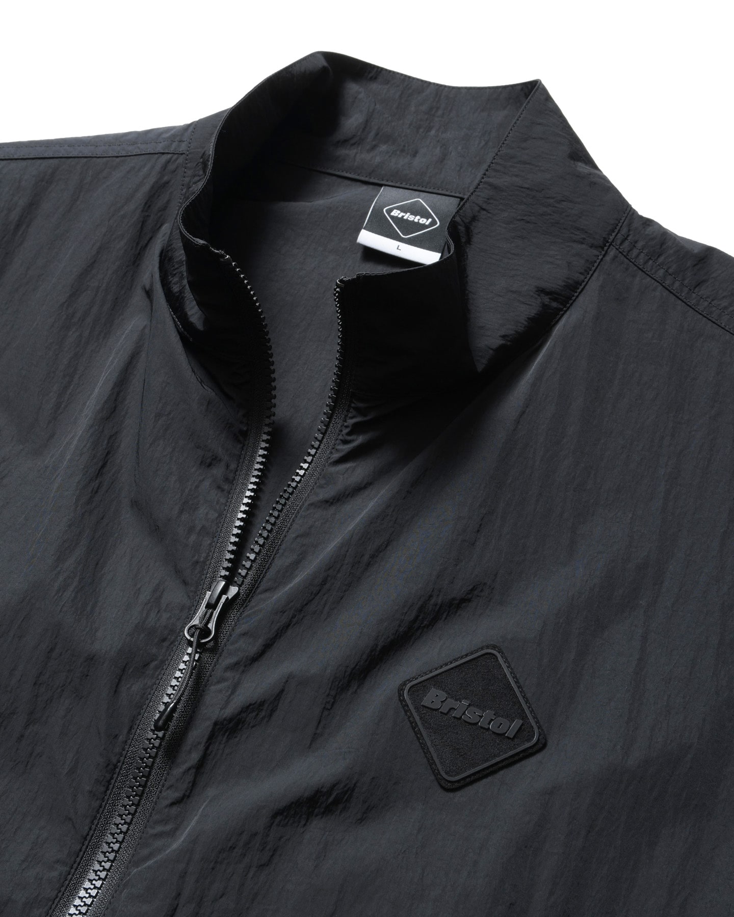 SOPH. | BIG LOGO NYLON STAND COLLAR BLOUSON(M BLACK):