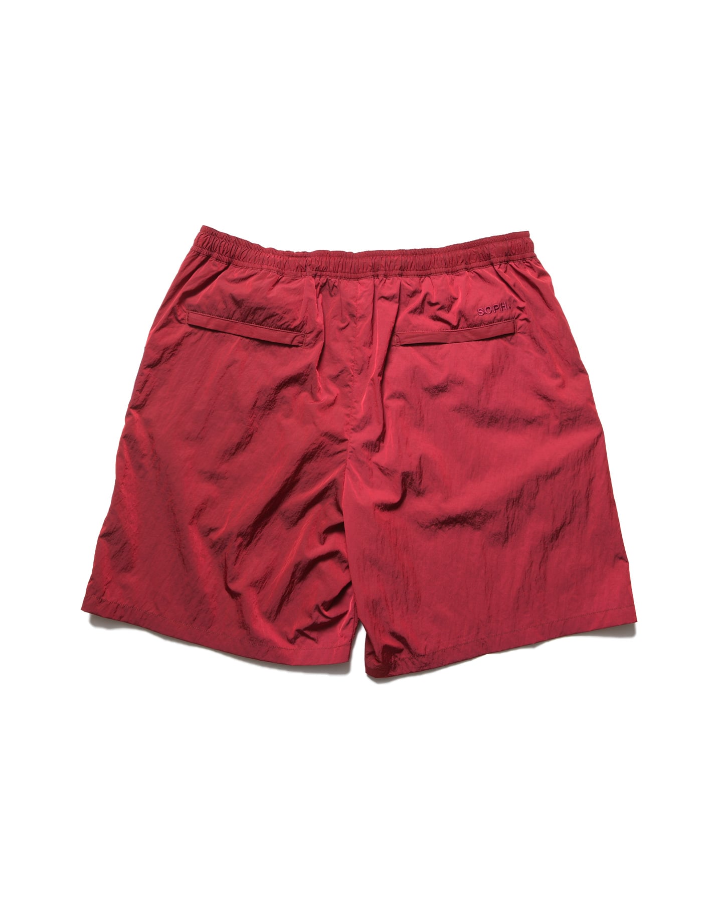 SOPH. | BIG LOGO NYLON EASY SHORTS(S RED):