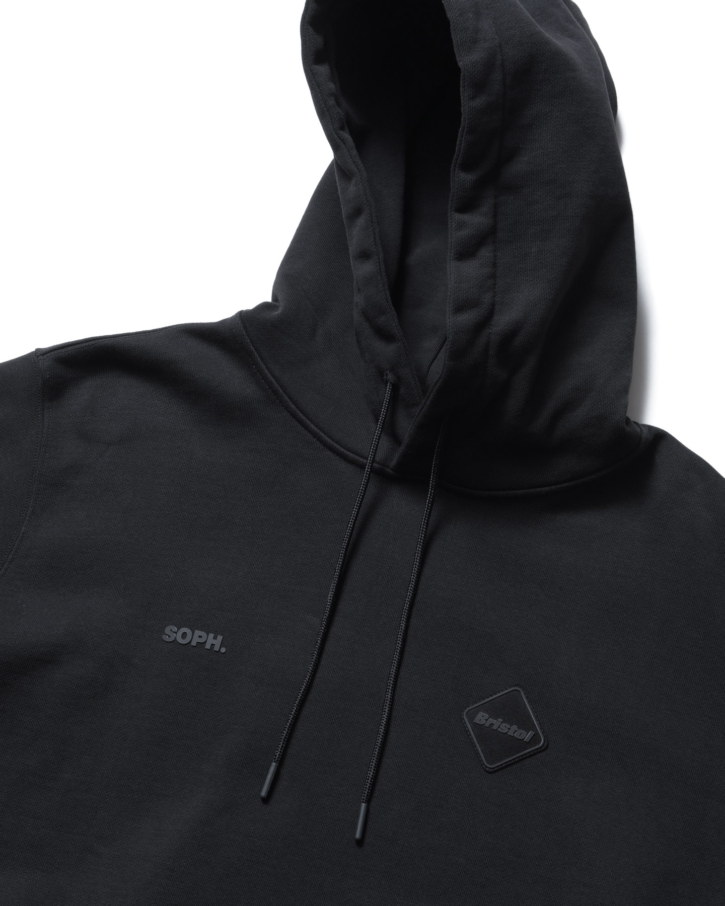 SOPH. | CUT-OFF LOGO SWEAT HOODIE(M BLACK):