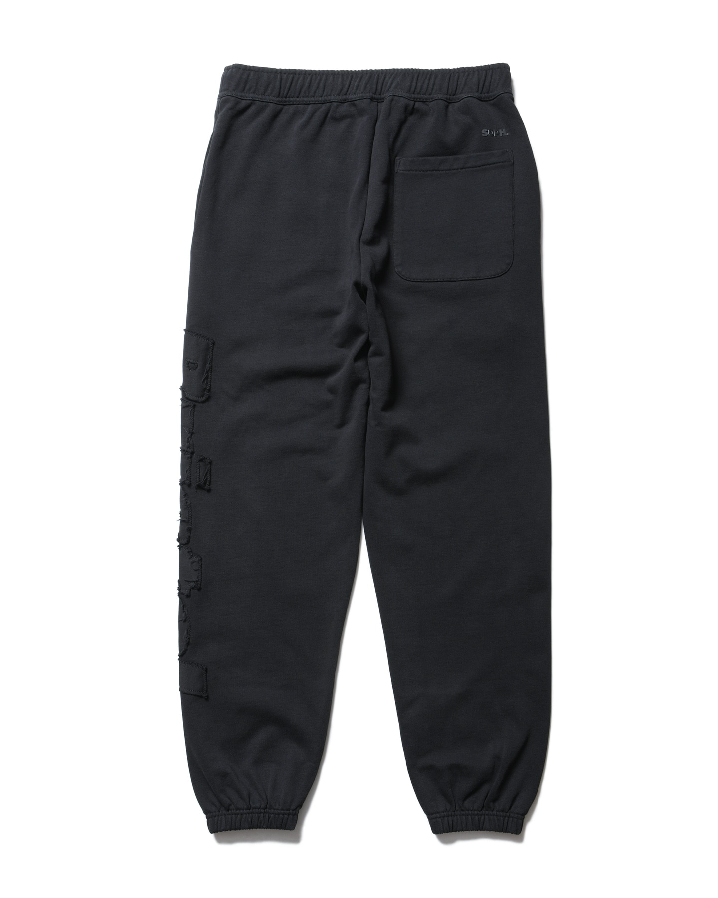 SOPH. | CUT-OFF LOGO SWEAT PANTS(M BLACK):