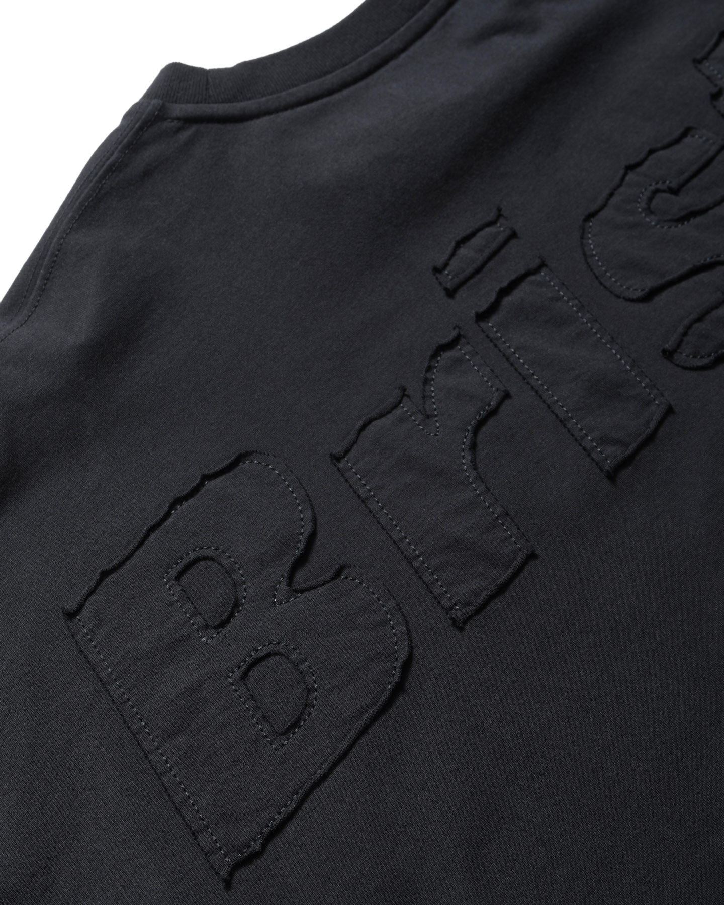 SOPH. | CUT-OFF LOGO L/S TEE(M BLACK):