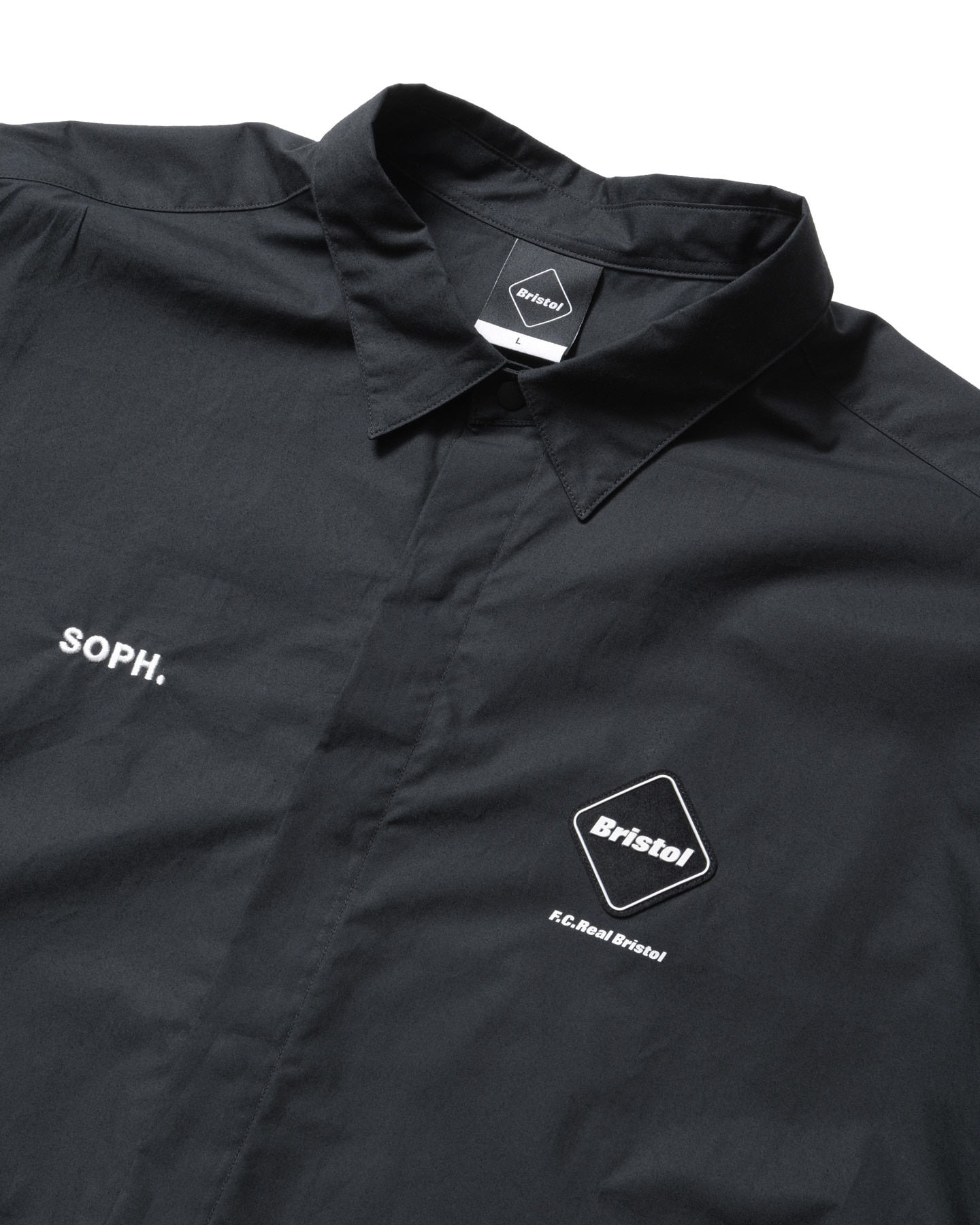 【ＣＳＣ】Bristol ブラック ポロシャツ SOPH. | EMBLEM POLO(M BLACK):