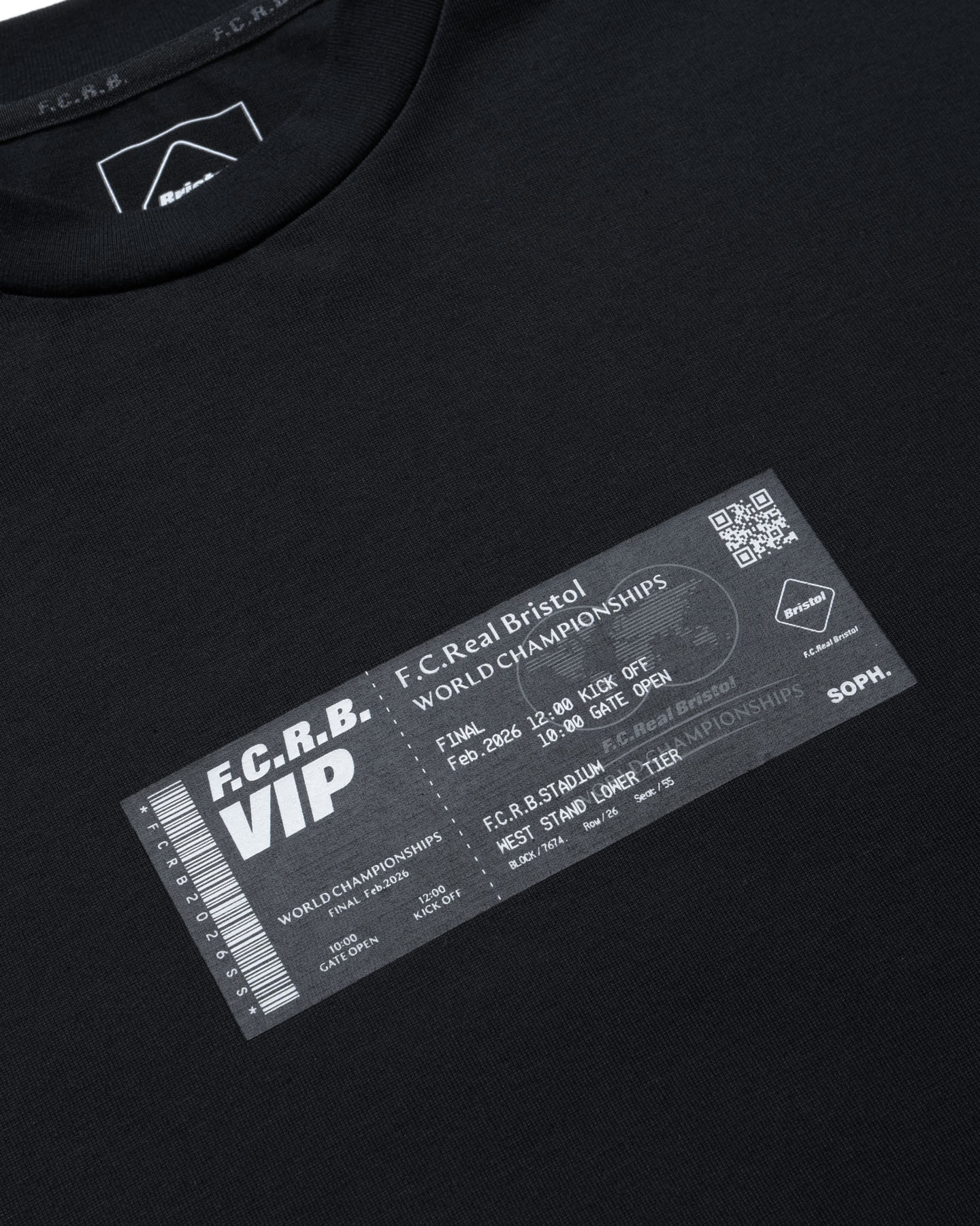 SOPH. | TICKET TEE(S BLACK):