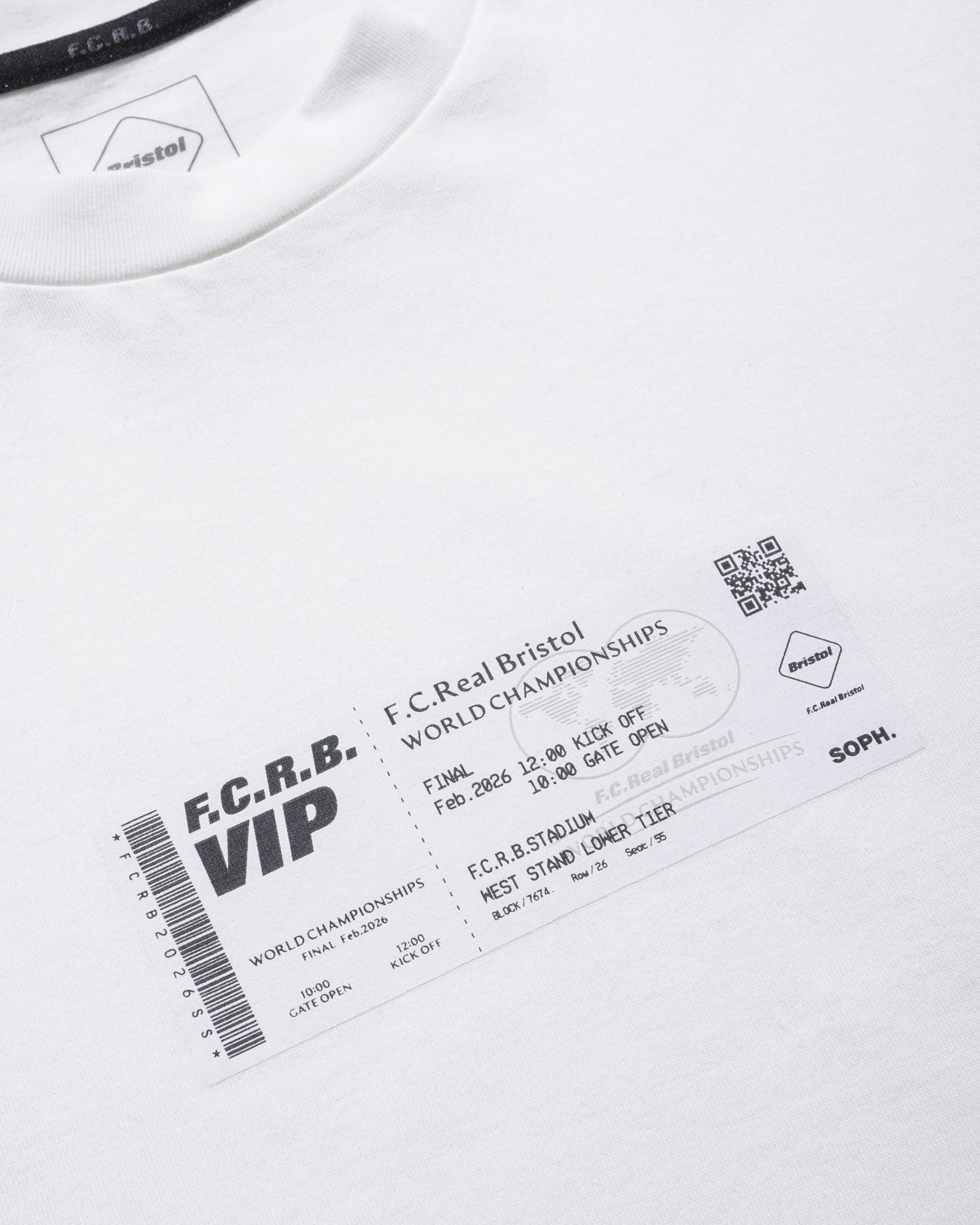 SOPH. | TICKET TEE(M WHITE):