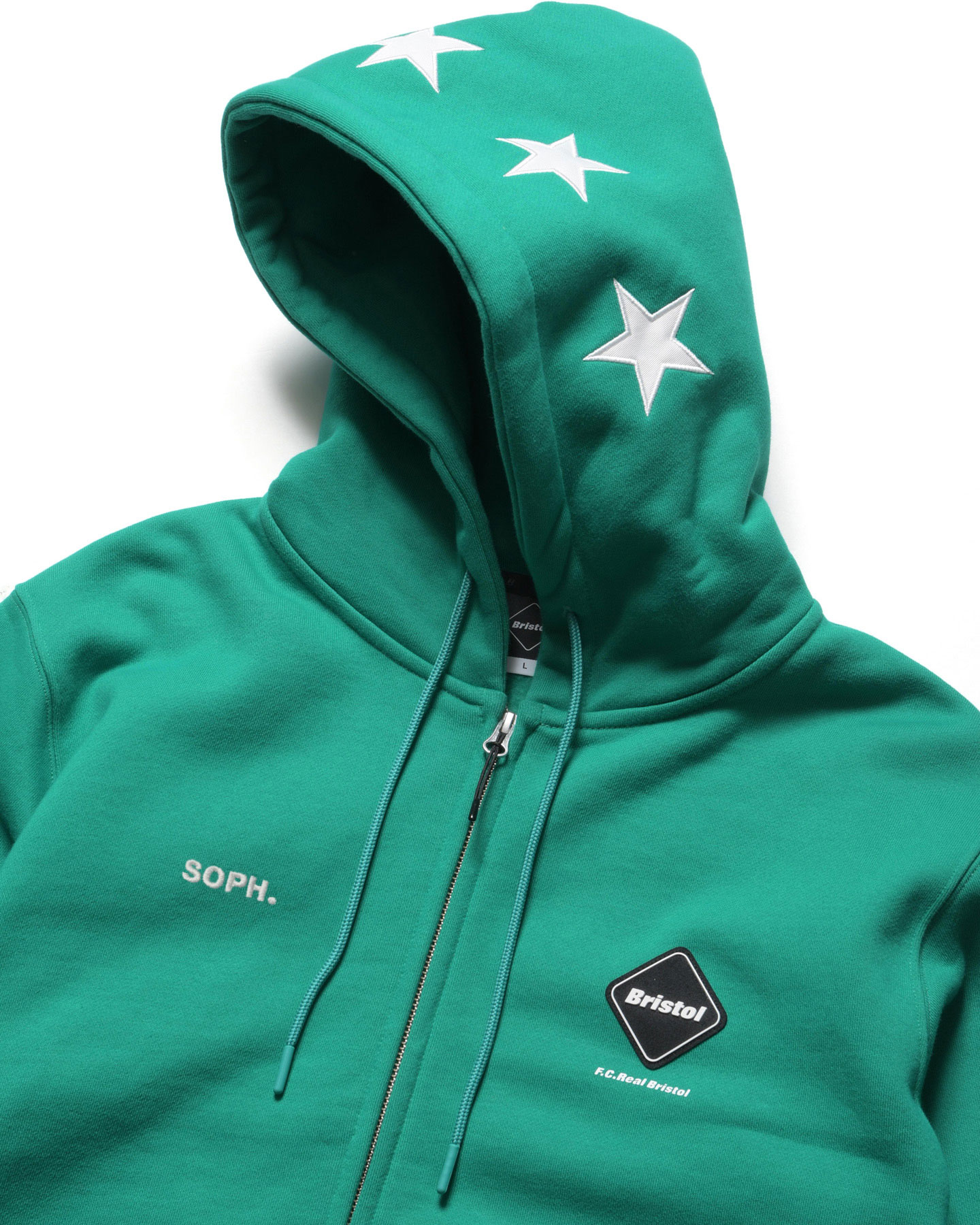 SOPH. | 5-STAR ZIP-UP SWEAT HOODIE(XXL GREEN):