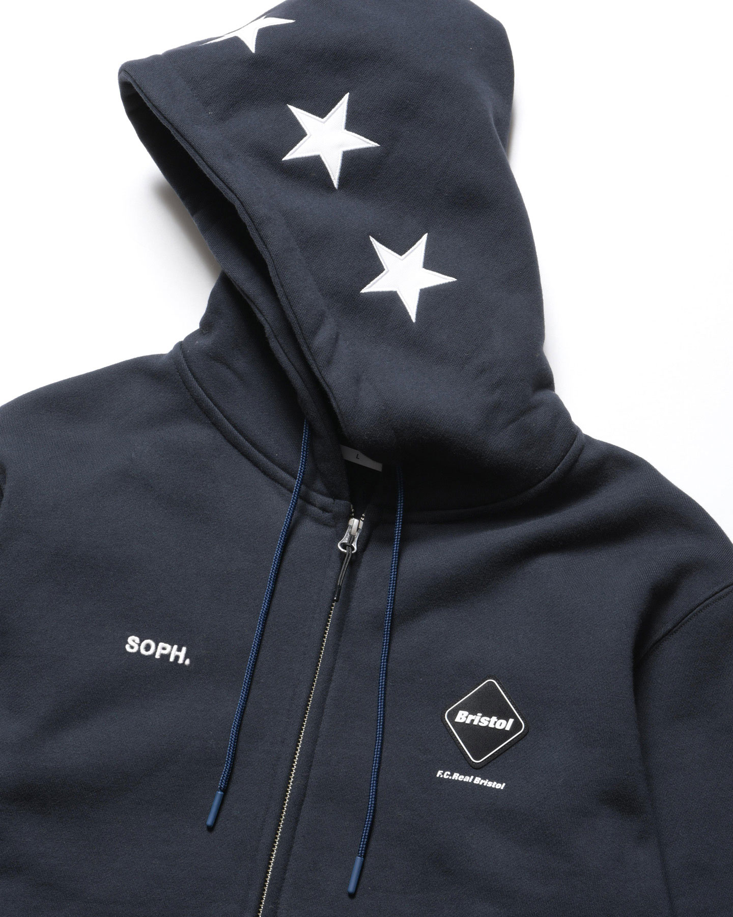 SOPH. | 5-STAR ZIP-UP SWEAT HOODIE(M NAVY):