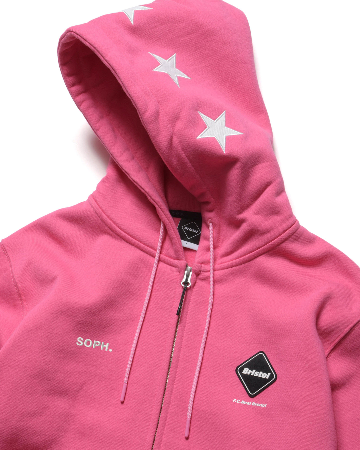 SOPH. | 5-STAR ZIP-UP SWEAT HOODIE(M PINK):