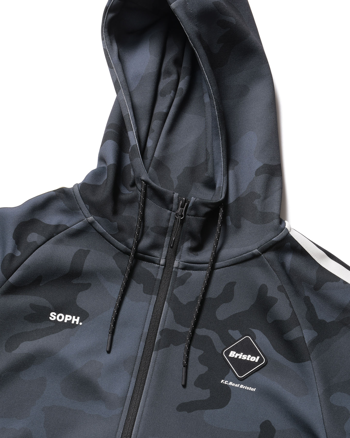 SOPH. | TRAINING TRACK ZIP-UP HOODIE(M CAMOUFLAGE):