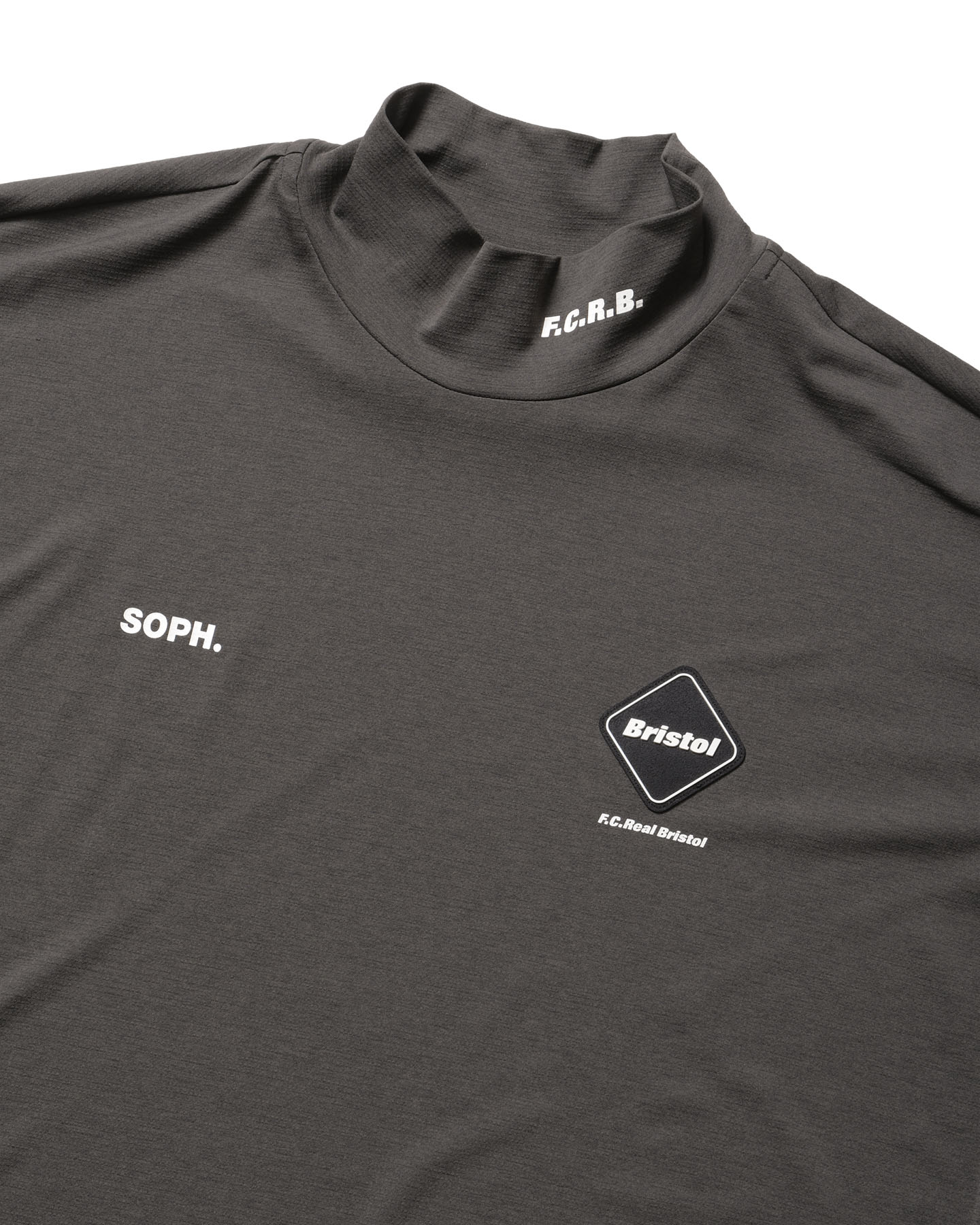 SOPH. | L/S MOCKNECK TOP(M CHARCOAL GRAY):