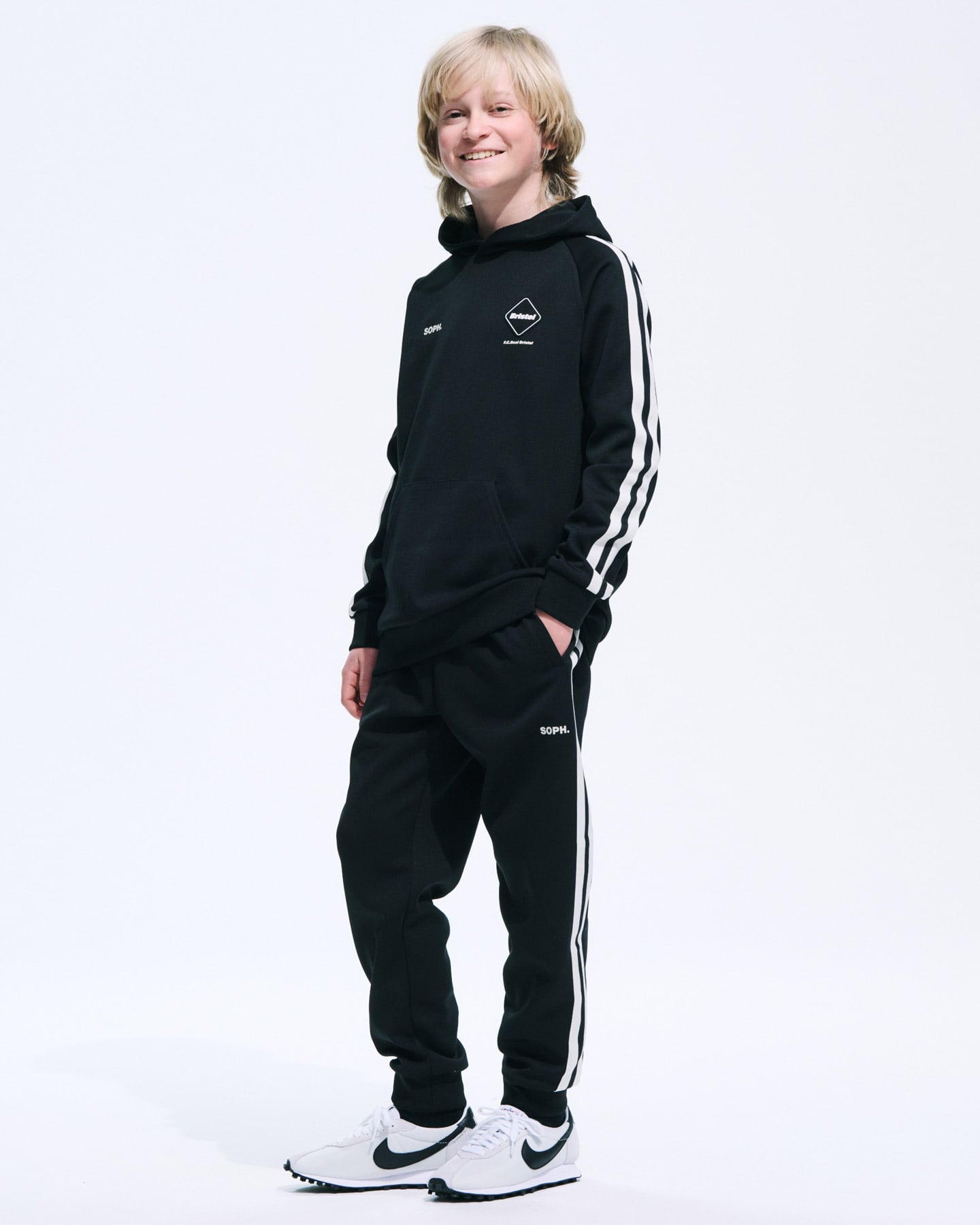SOPH. | TRAINING TRACK HOODIE(M(120-130) BLACK):