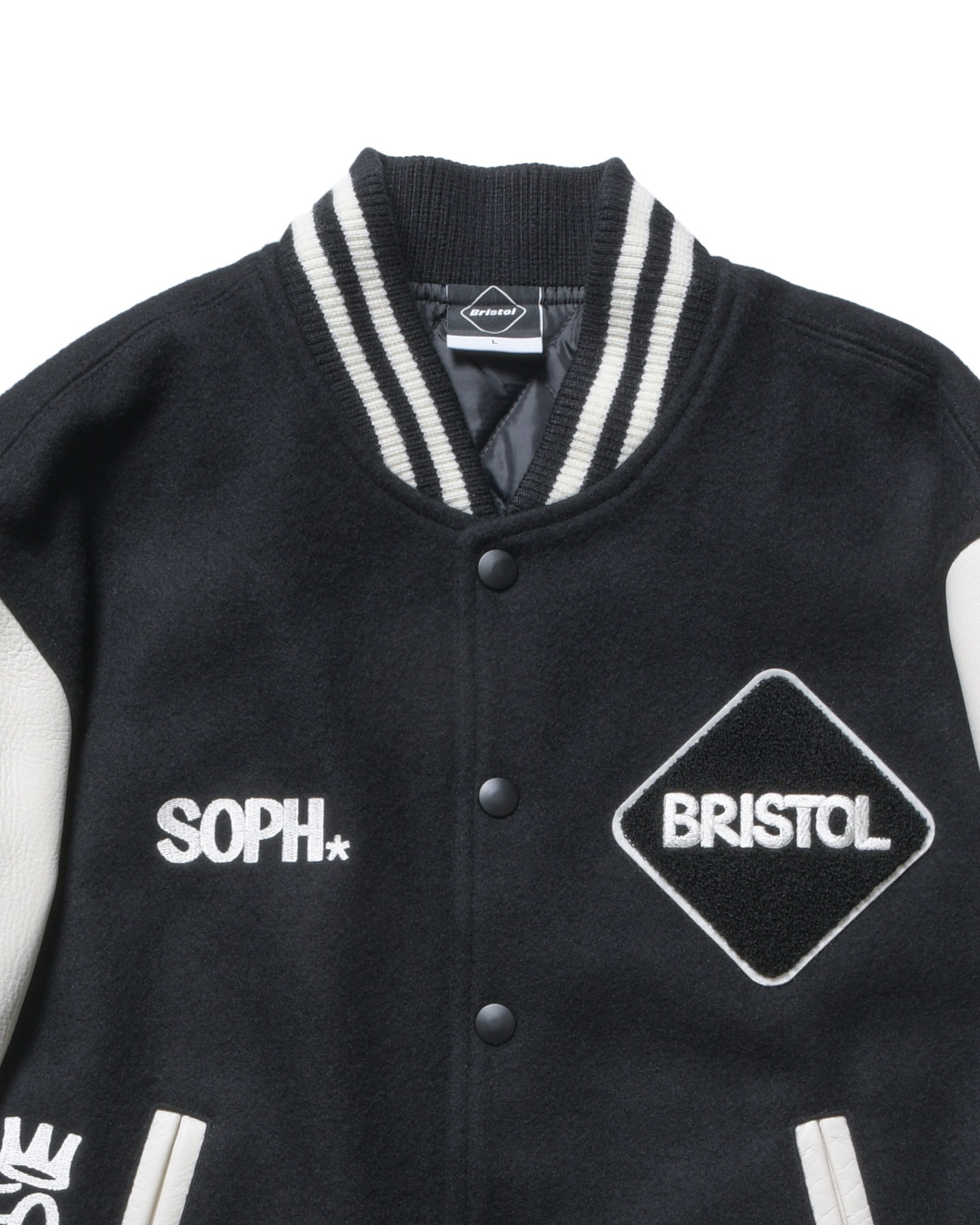 SOPH. | ERIC HAZE: VARSITY JACKET(L(140-150) BLACK):