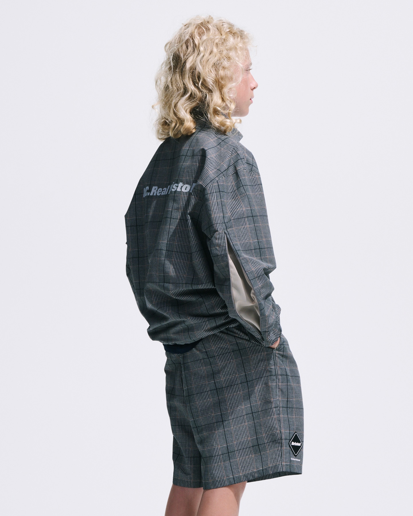 SOPH. | PLAID VENTILATION PRACTICE JACKET(M(120-130) NAVY (BLACK