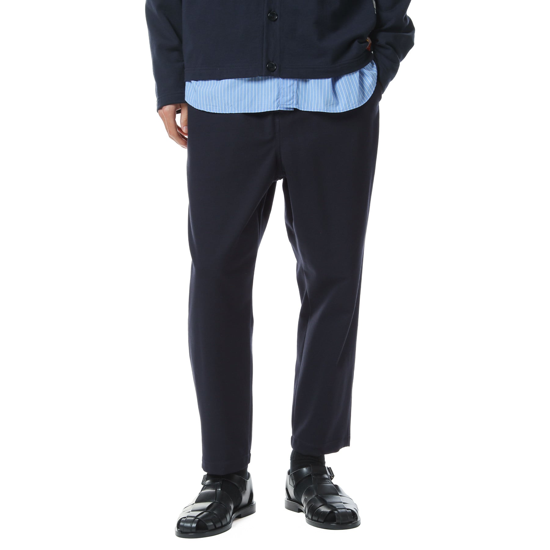 SOPH. | CROPPED TAPERED EASY PANTS(M NAVY):