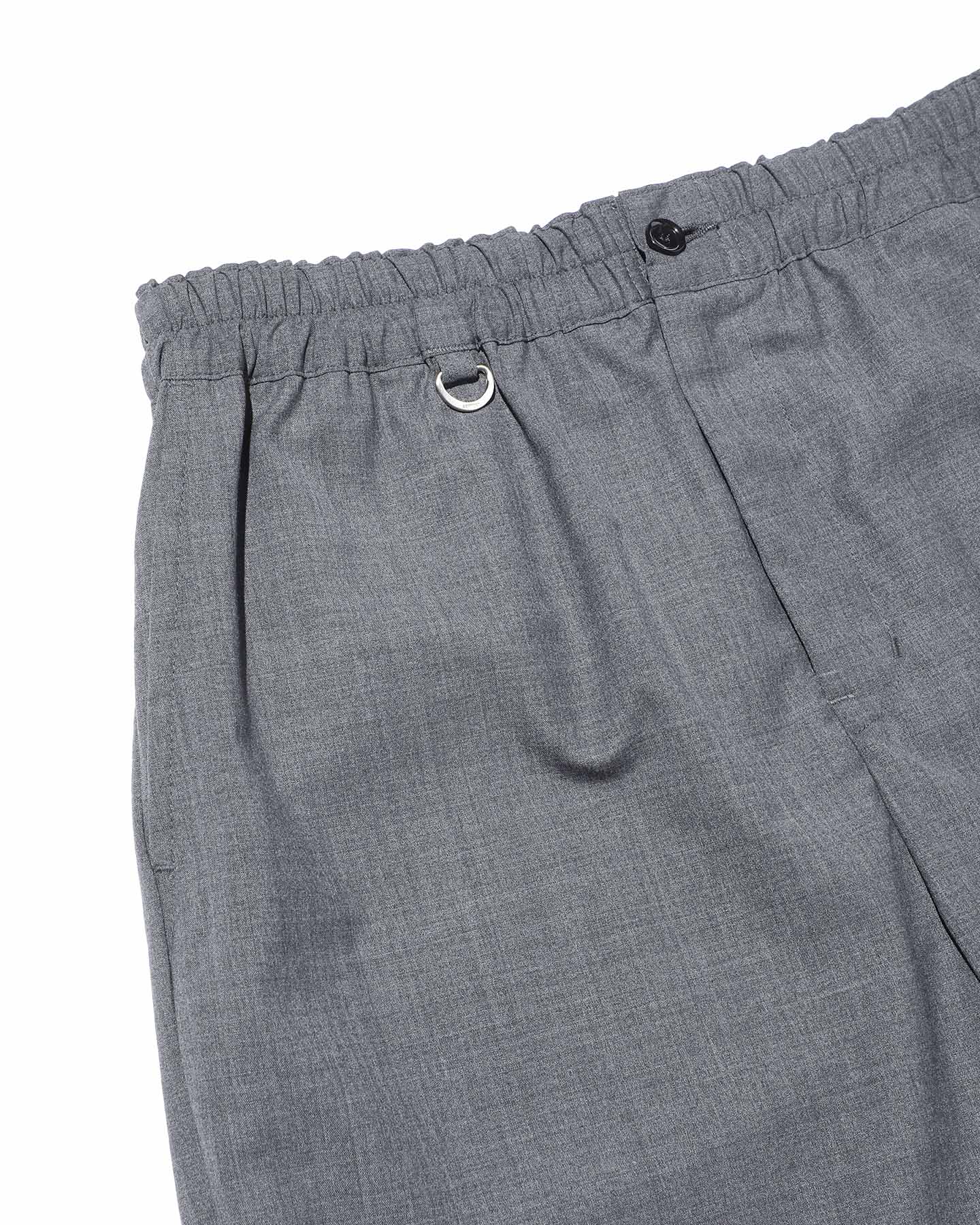 SOPH. | SUMMER STRETCH WOOL CROPPED TAPERED EASY PANTS(M CHARCOAL 