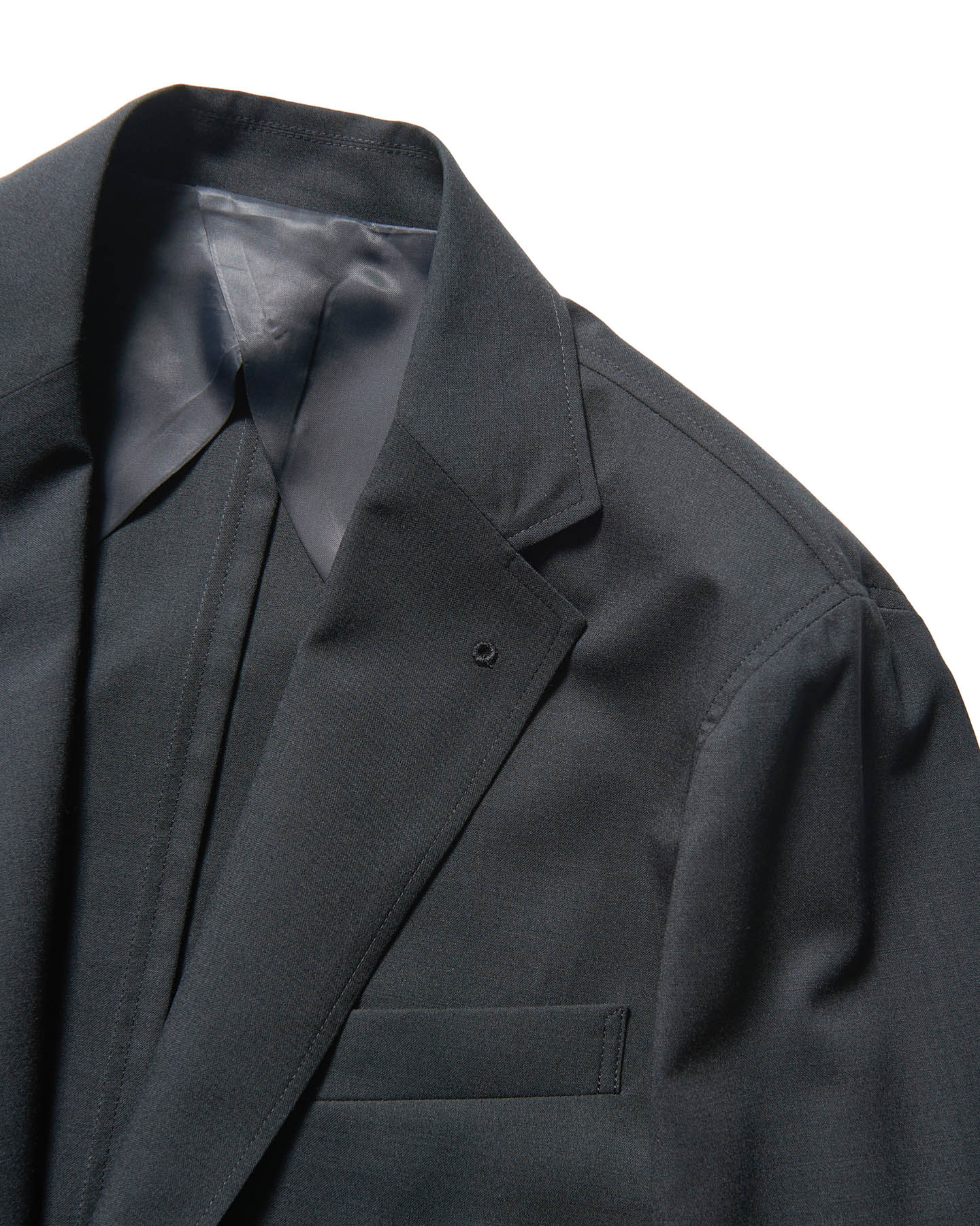 SOPH. | SUMMER STRETCH WOOL STANDARD 2BUTTON JACKET(M BLACK):