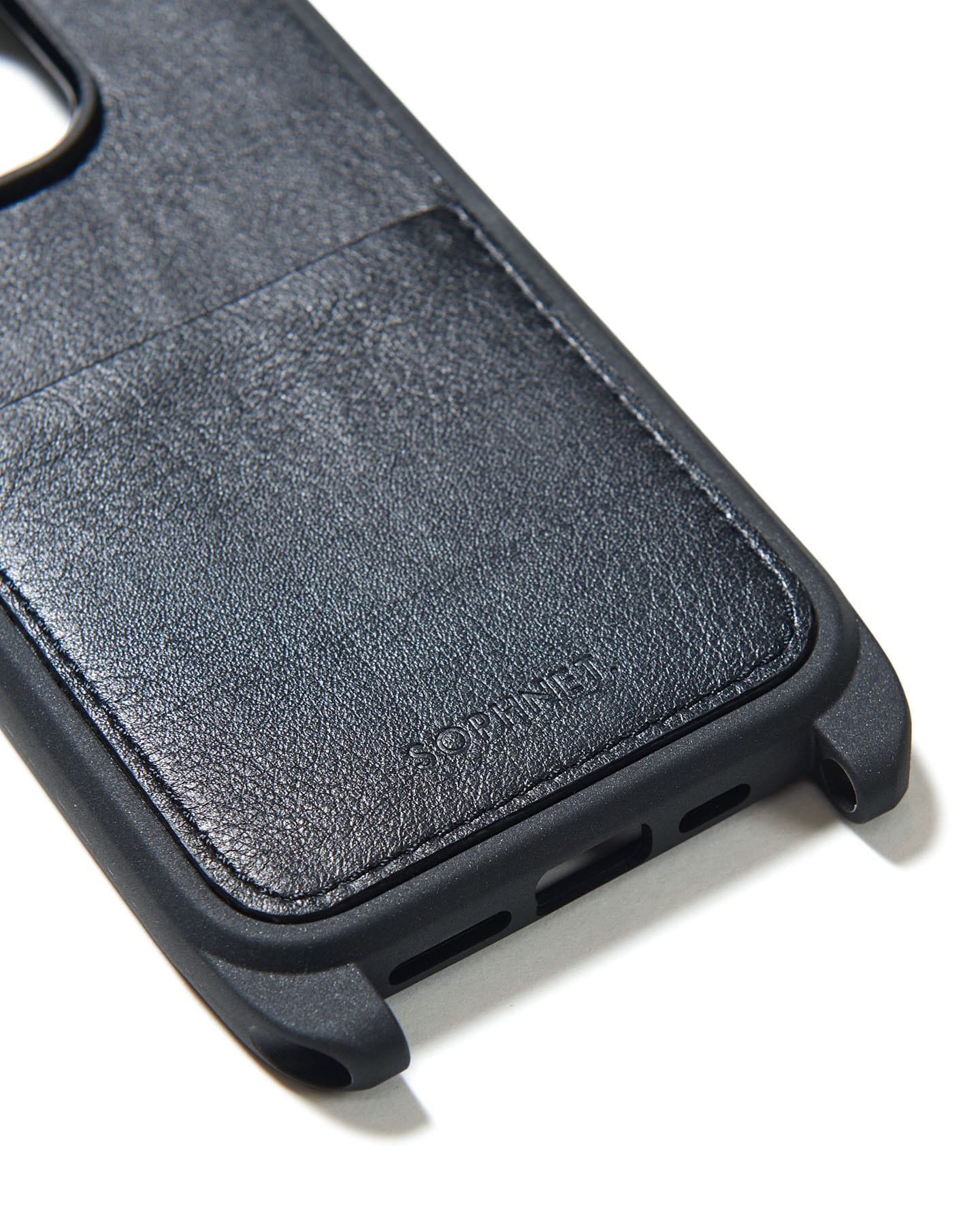 SOPH. | LEATHER PHONE CASE for iPhone 15 Pro(FREE BLACK):