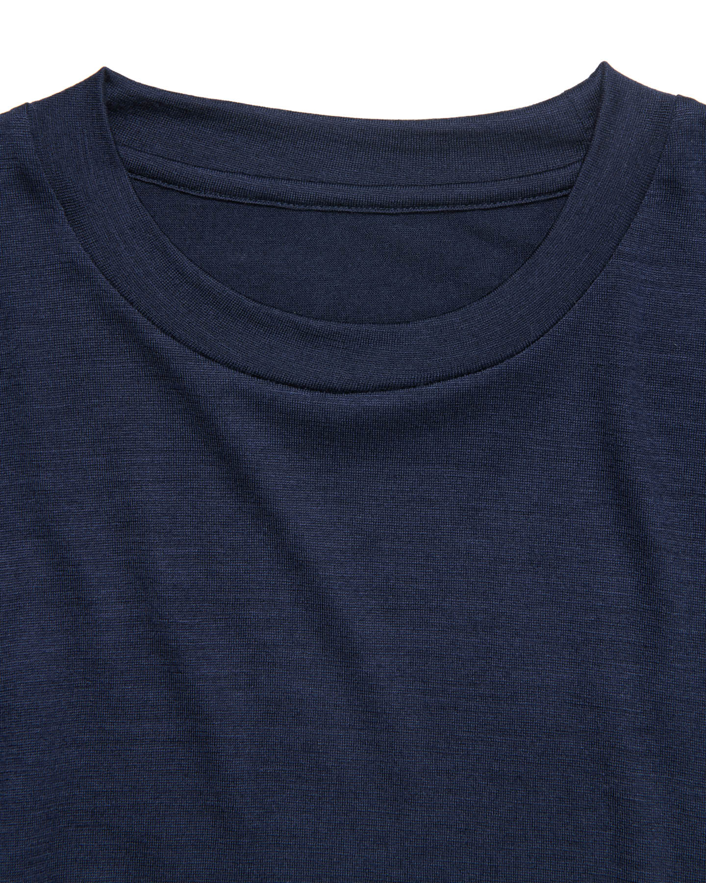 SOPH. | WASHABLE WOOL S/S TOP(M NAVY):