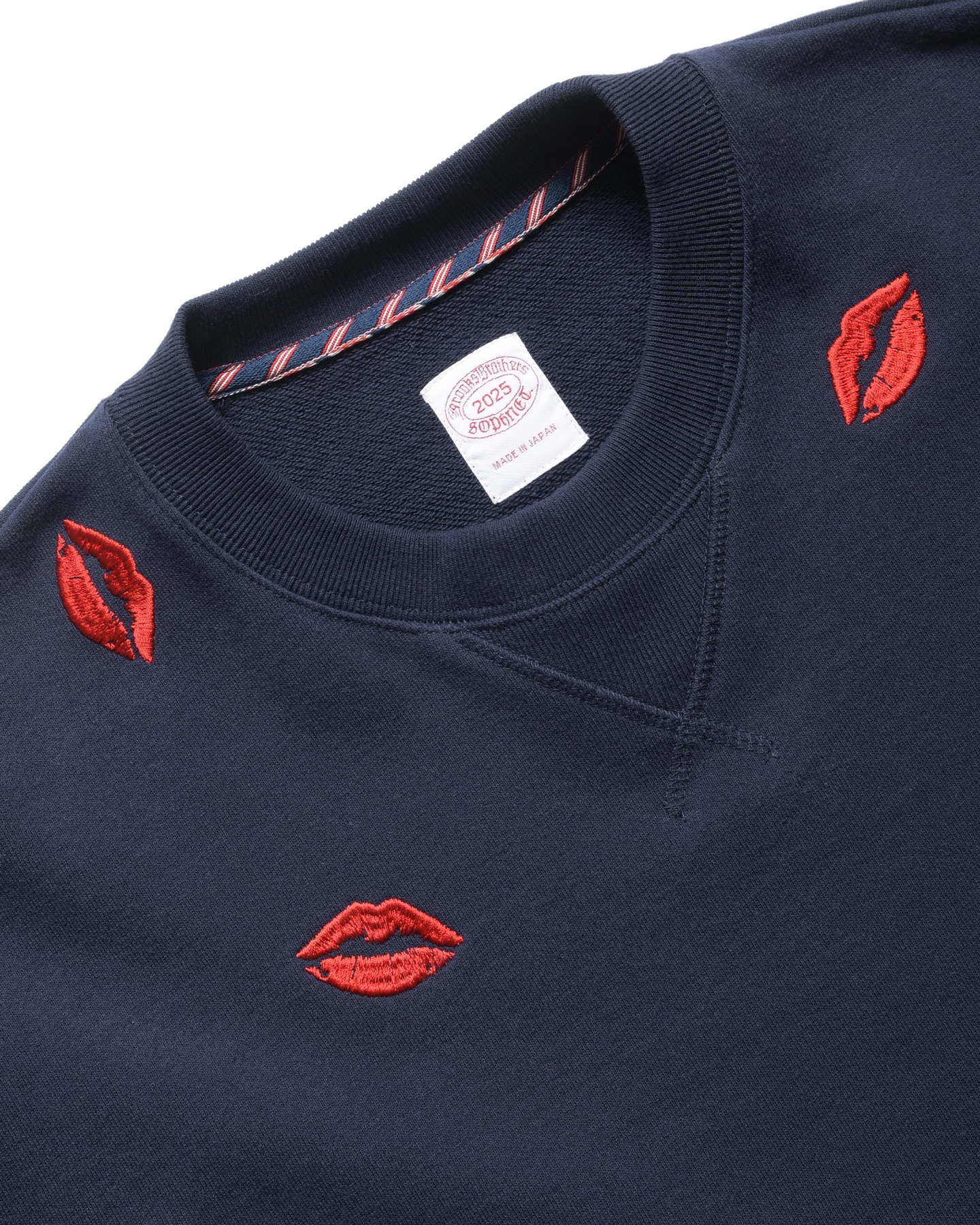 SOPH. | BROOKS BROTHERS L/S CREWNECK PULLOVER(XL NAVY):