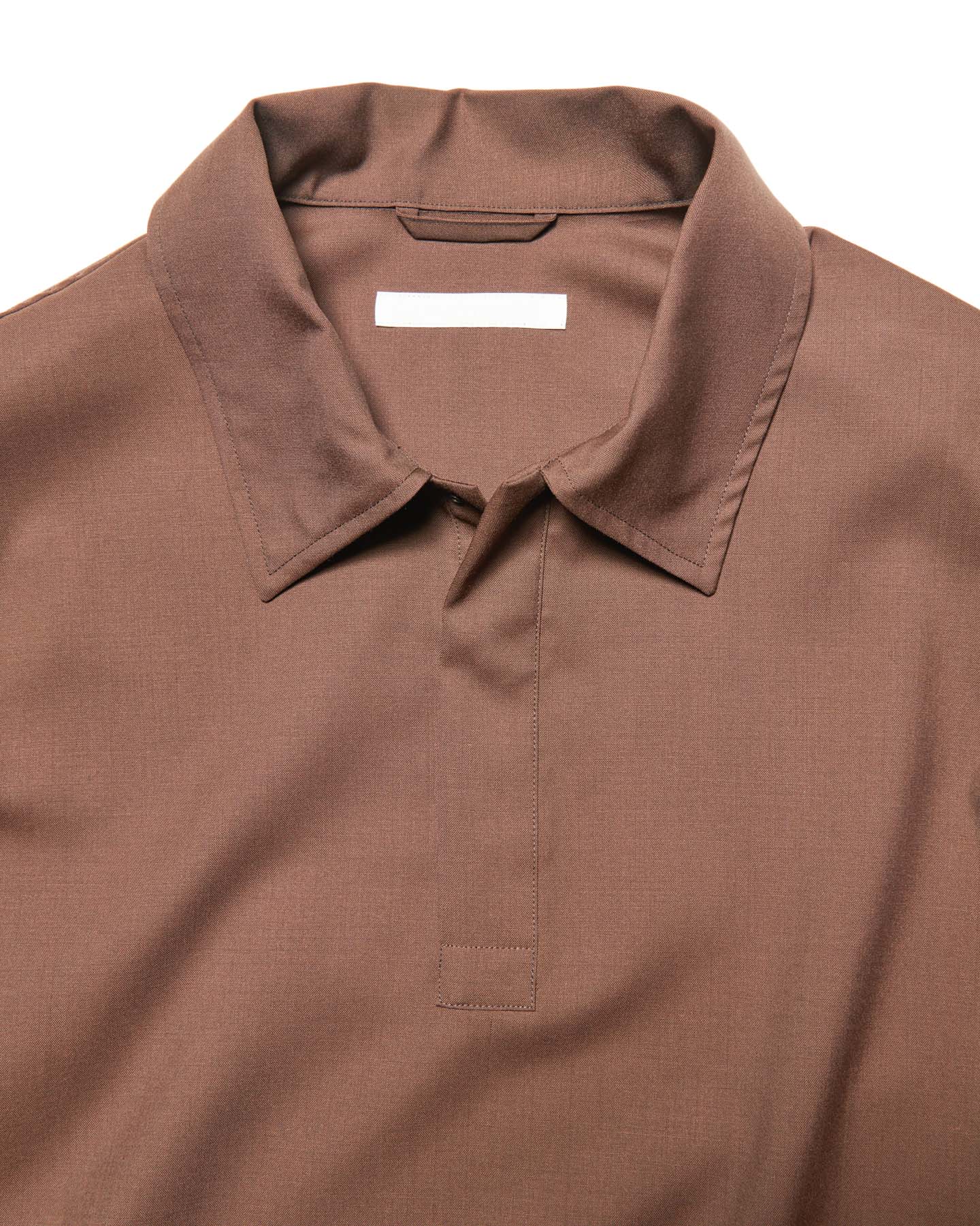 SOPH. | WASHABLE SUMMER WOOL POLO SHIRT(2 (M) BROWN):