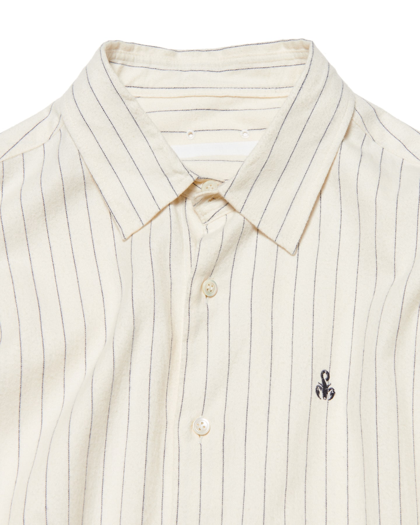 SOPH. | COTTON FLANNEL RELAX-FIT SHIRT(5 (XXL) OFF WHITE):