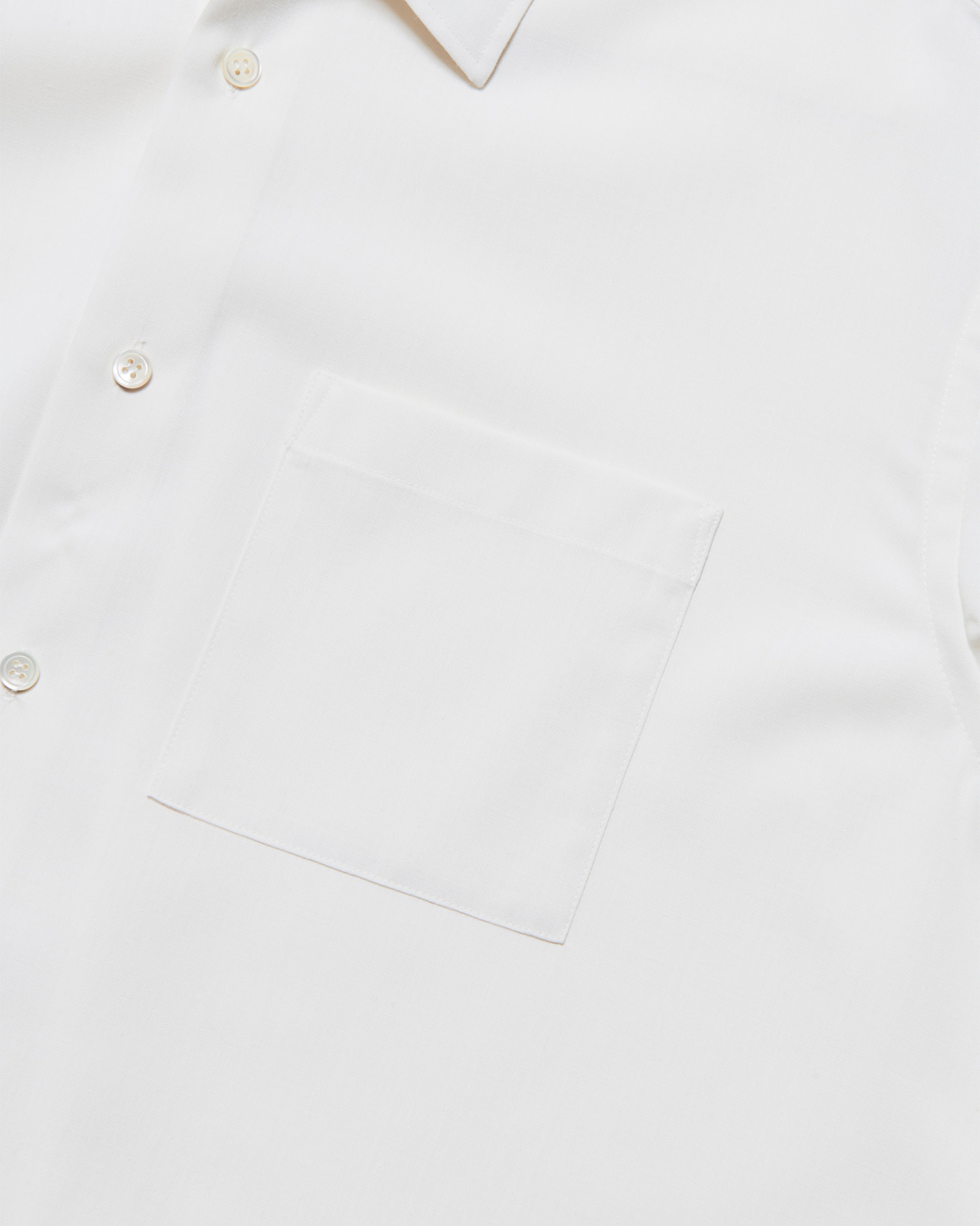 SOPH. | HIGH-TWIST POPLIN RELAX-FIT S/S SHIRT(2 (M) WHITE):