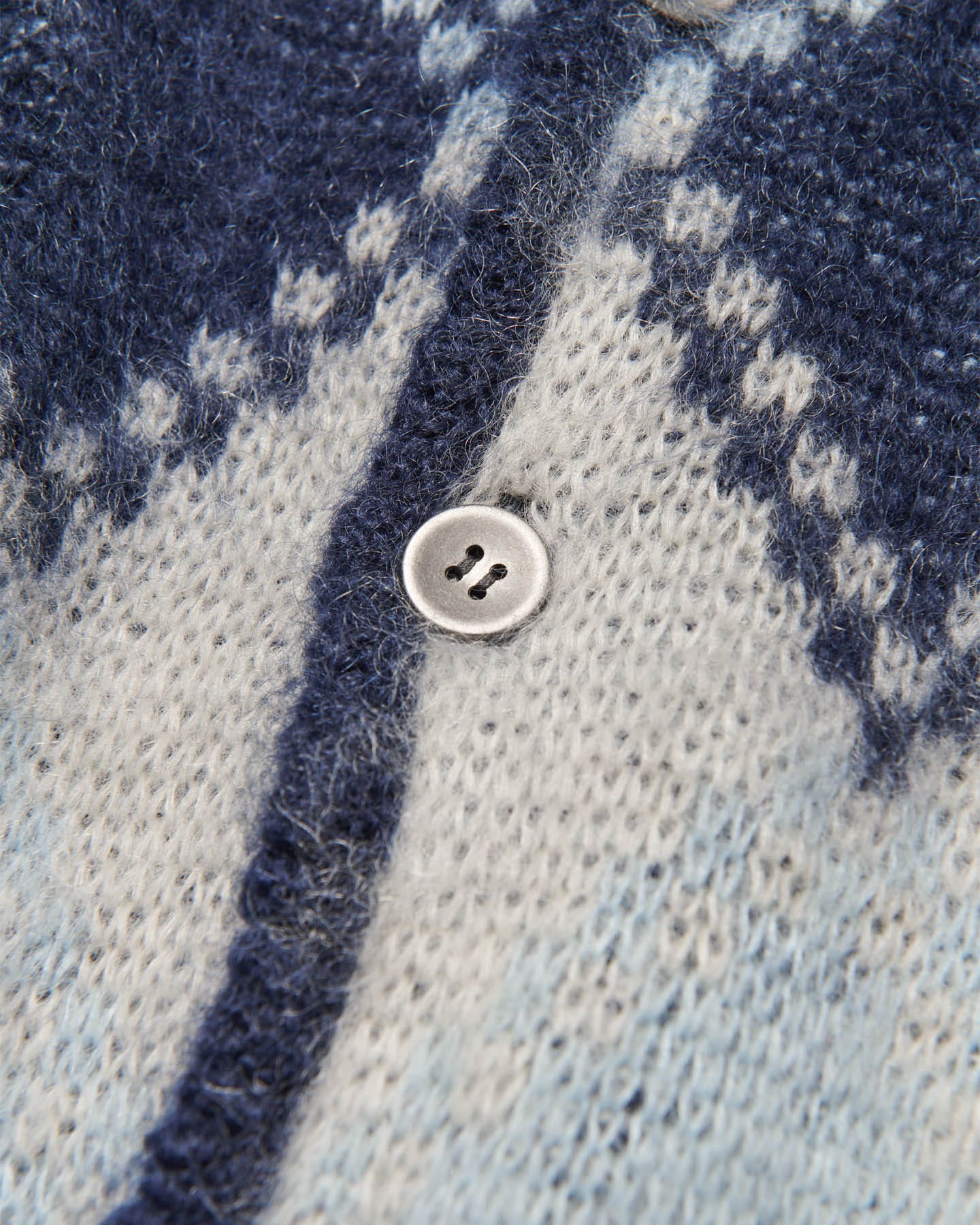 SOPH. | MOHAIR ARGYLE CARDIGAN(2 (M) BLUE):