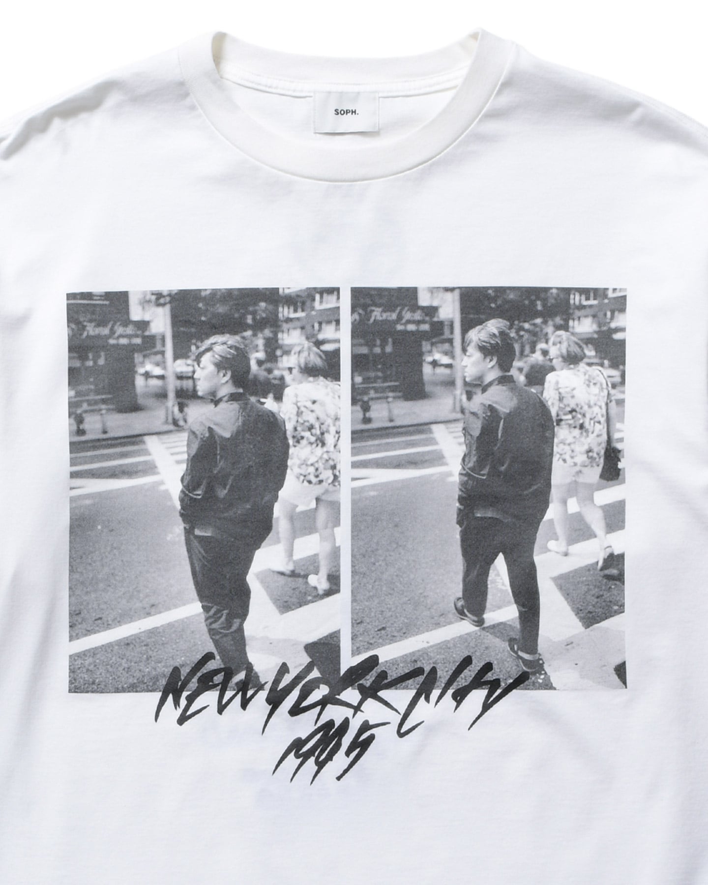 SOPH. | KAZUNALI TAJIMA: L/S TEE (CROSSING)(2 (M) WHITE):