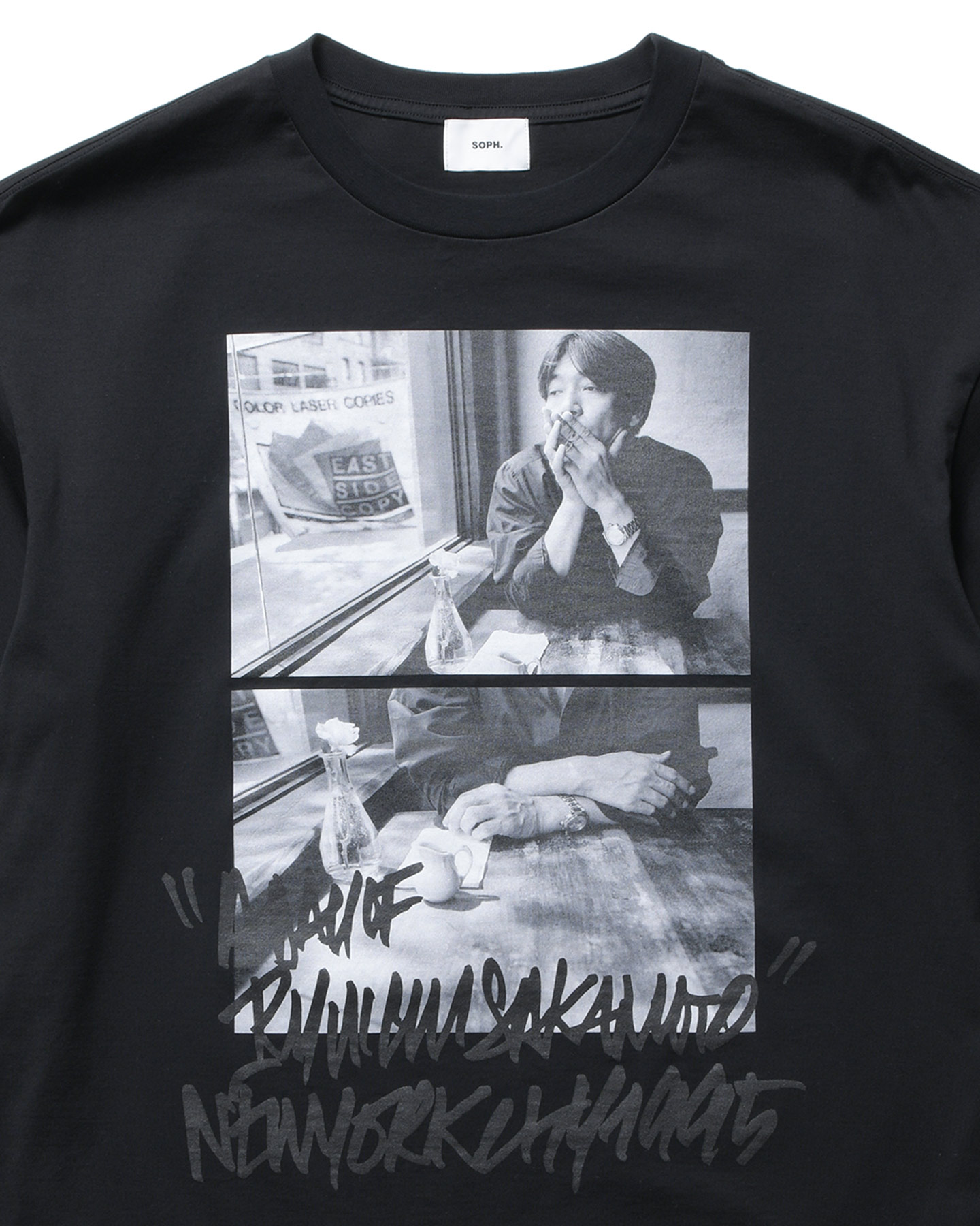 SOPH. | KAZUNALI TAJIMA: S/S TEE (CAFE)(1 (S) BLACK):