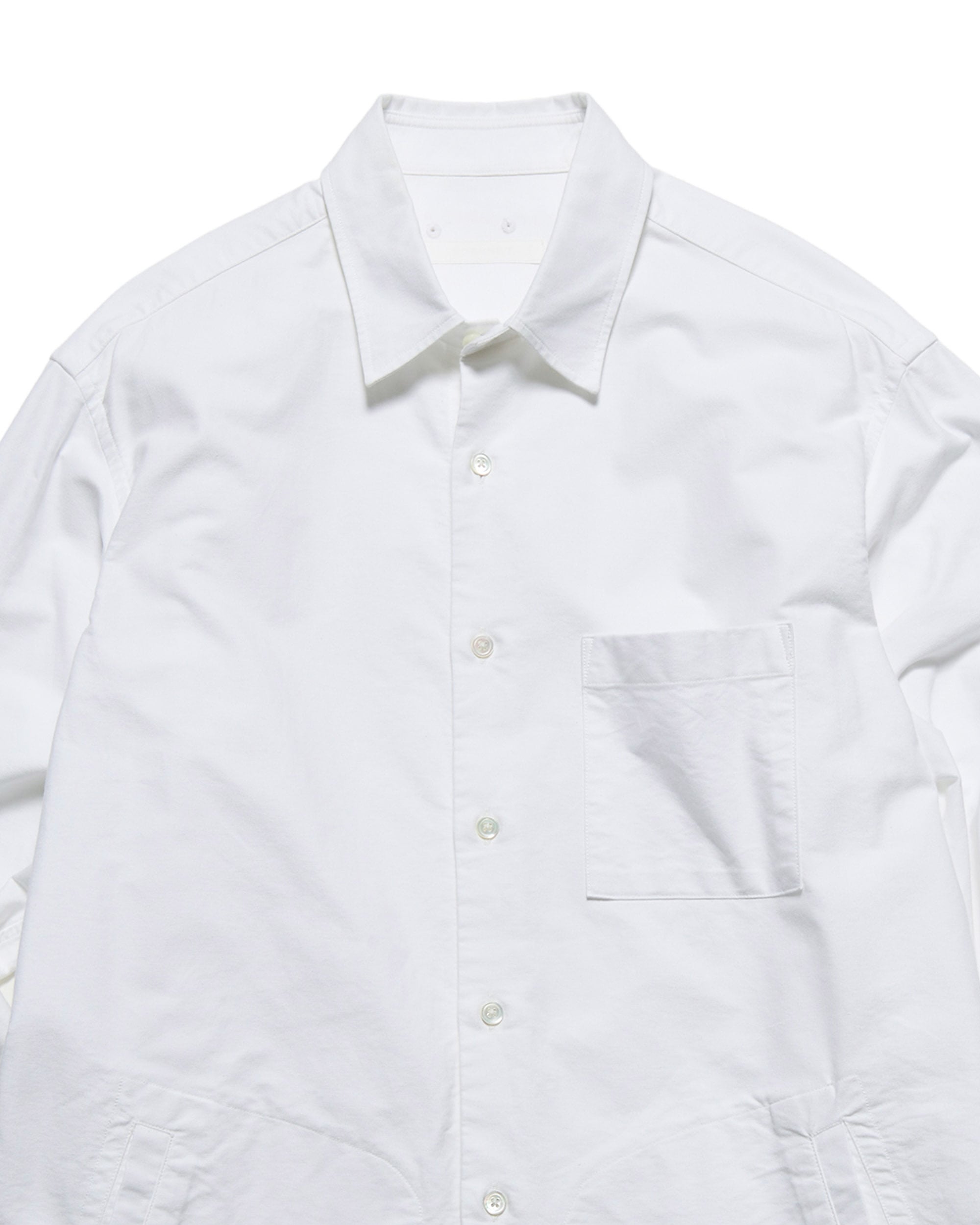 SOPH. | RIBBED REGULAR COLLAR SHIRT(5 (XXL) WHITE):