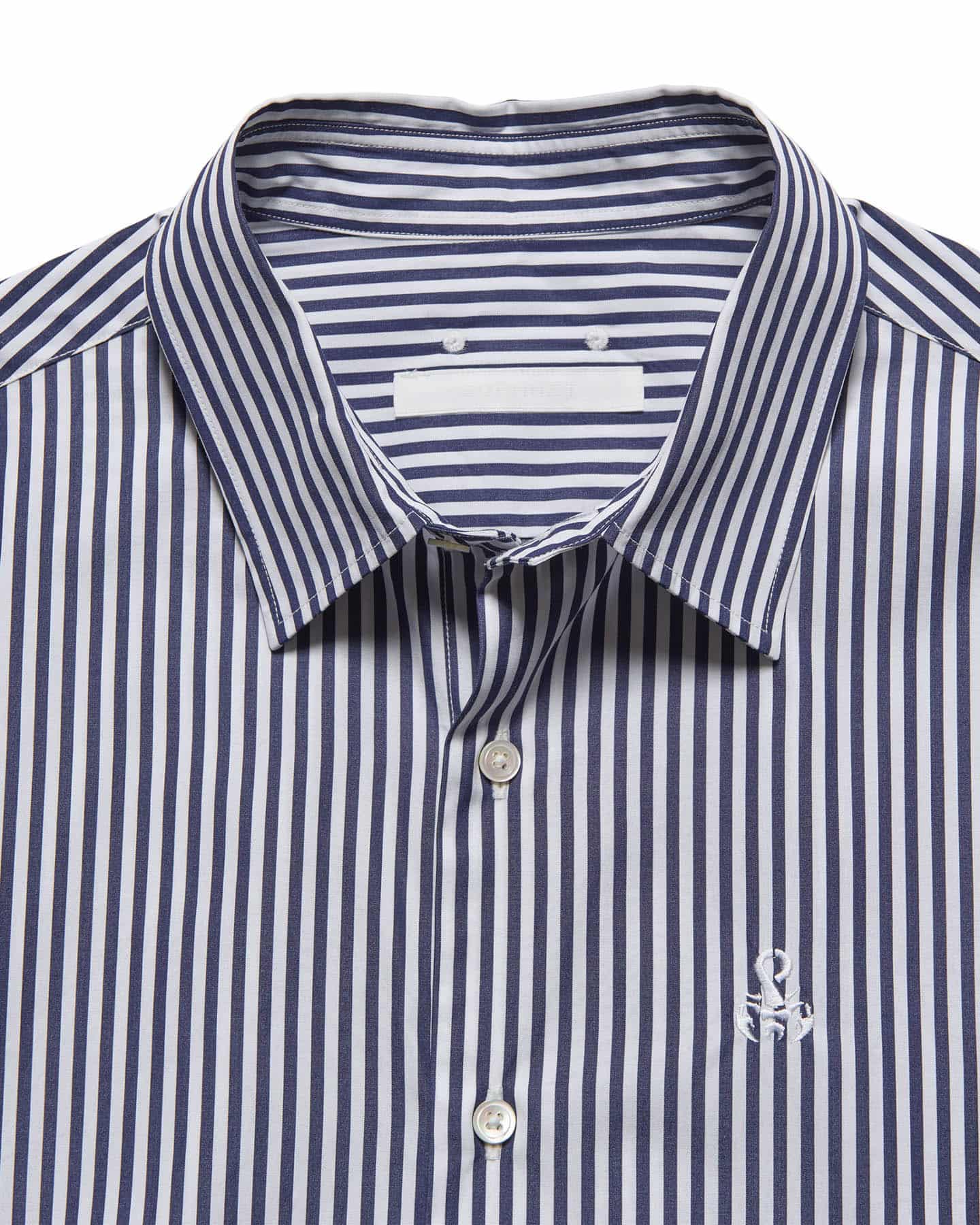 SOPH. | SUVIN GIZA RELAX-FIT SHIRT(2 (M) NAVY (STRIPE)):