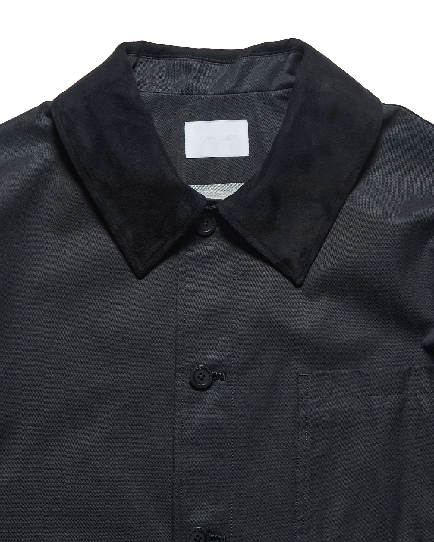 SOPH. | LEATHER COLLAR COVERALL(2 (M) BLACK):
