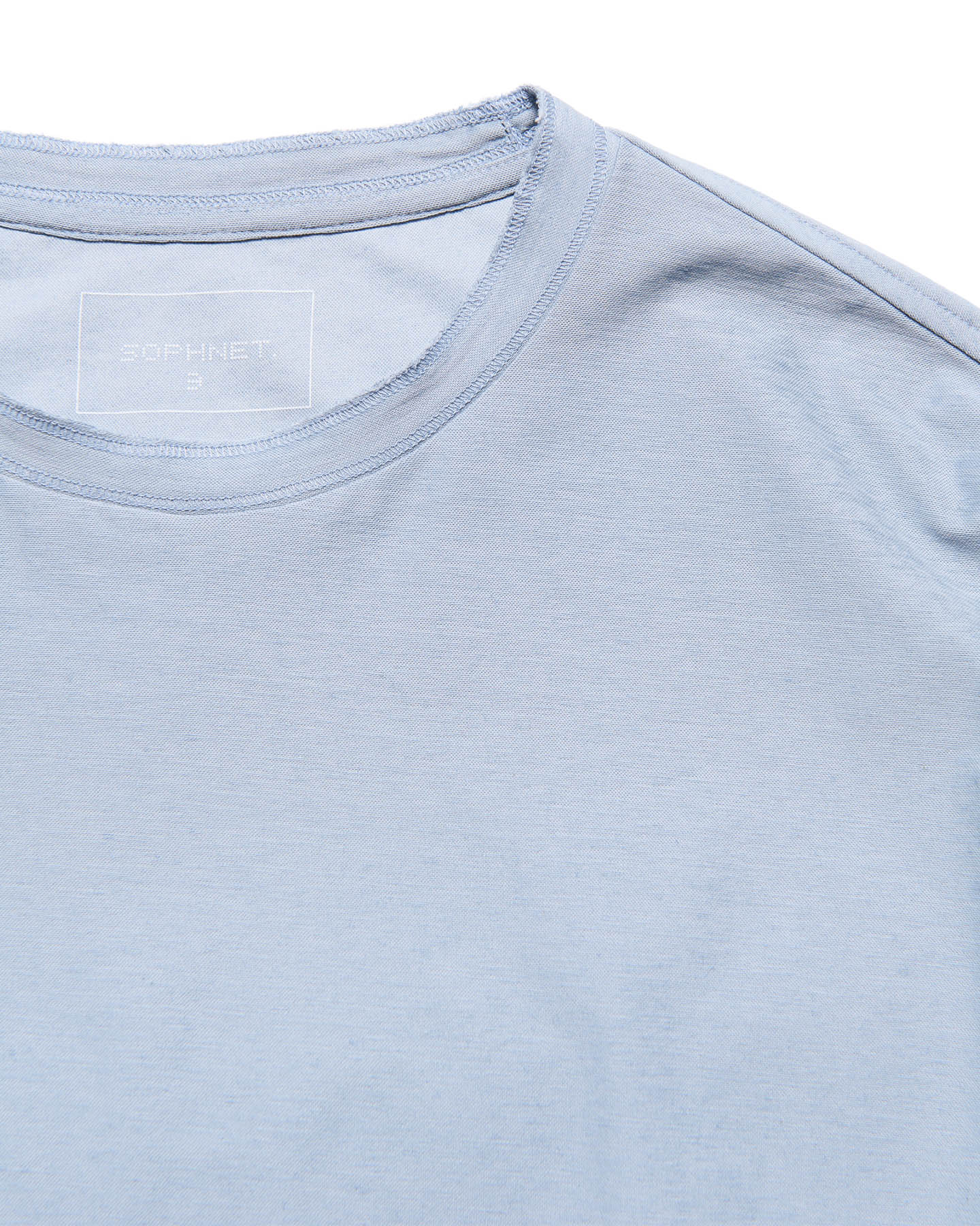 SOPH. | DOUBLE LOCK STITCH L/S TEE(1 (S) LIGHT BLUE):