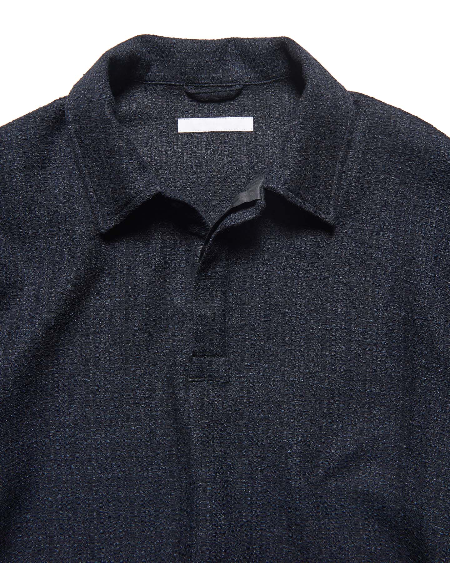 SOPH. | FANCY TWEED POLO SHIRT(2 (M) A (BLACK / NAVY)):